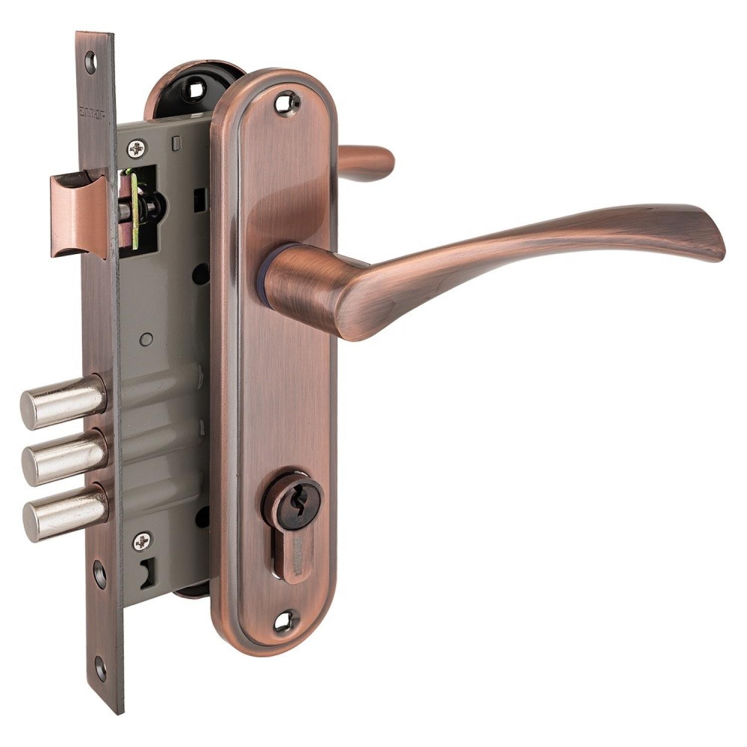 Замок врезной 103/3 (ст медь)