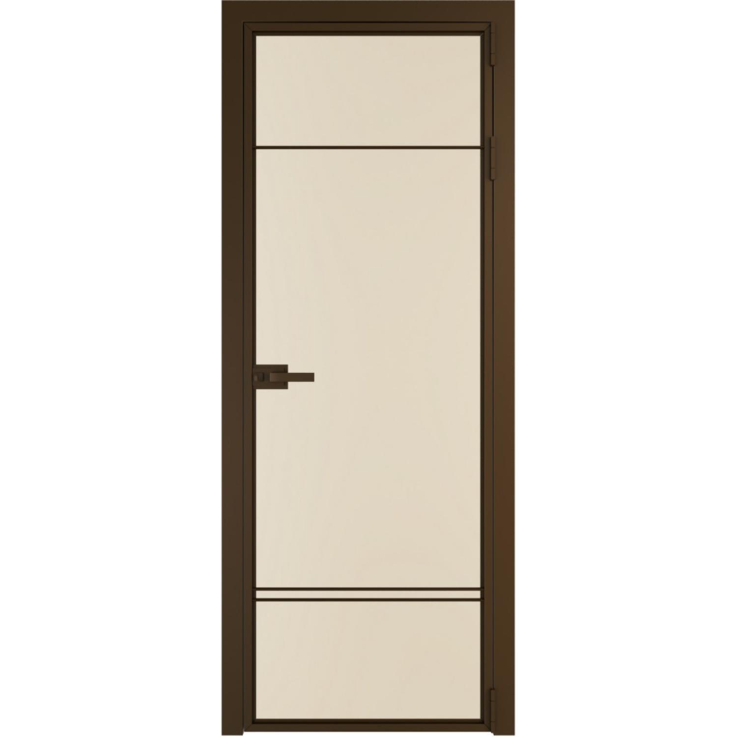 Дверь межкомнатная  алюминиевая  4 AX ProfilDoors (Деорэ, Монохром жемчуг)
