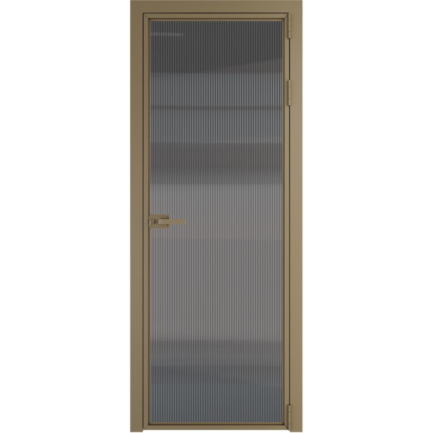 Дверь межкомнатная  алюминиевая  1 AX ProfilDoors (Шампань, Мору тонированное)