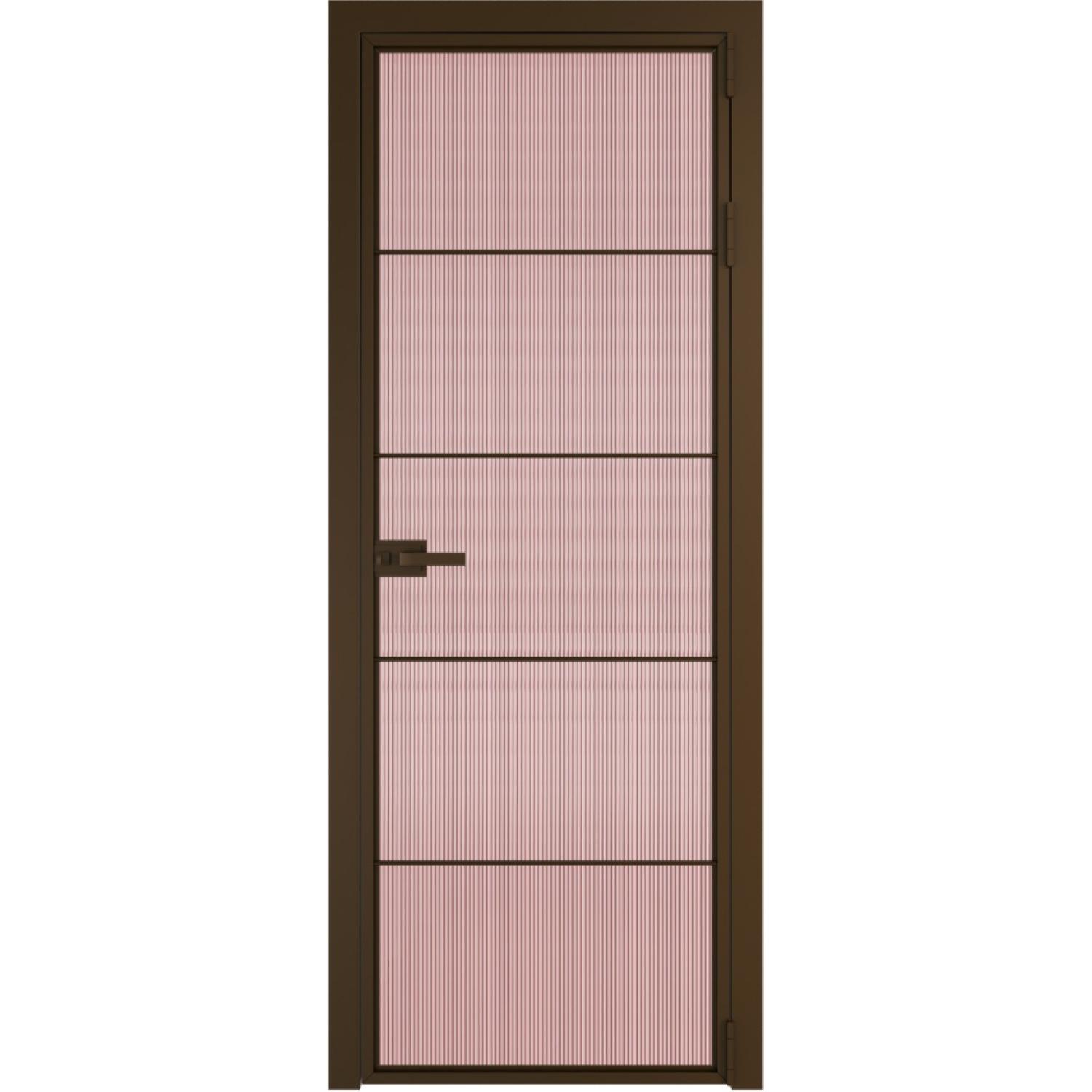 Дверь межкомнатная  алюминиевая  5 AX ProfilDoors (Деорэ, Мору розовое)