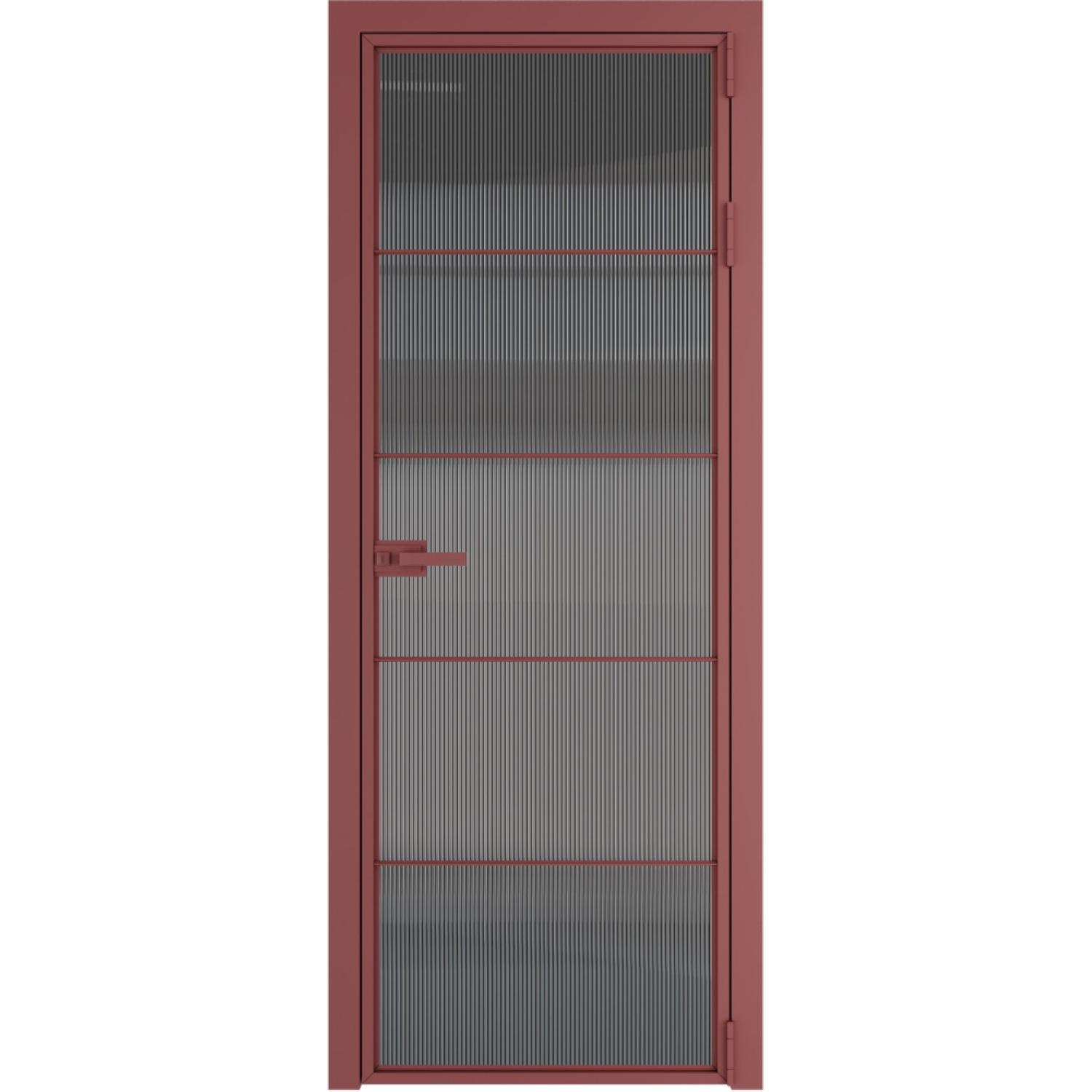 Дверь межкомнатная  алюминиевая  5 AX ProfilDoors (Красный антрацит, Мору тонированное)