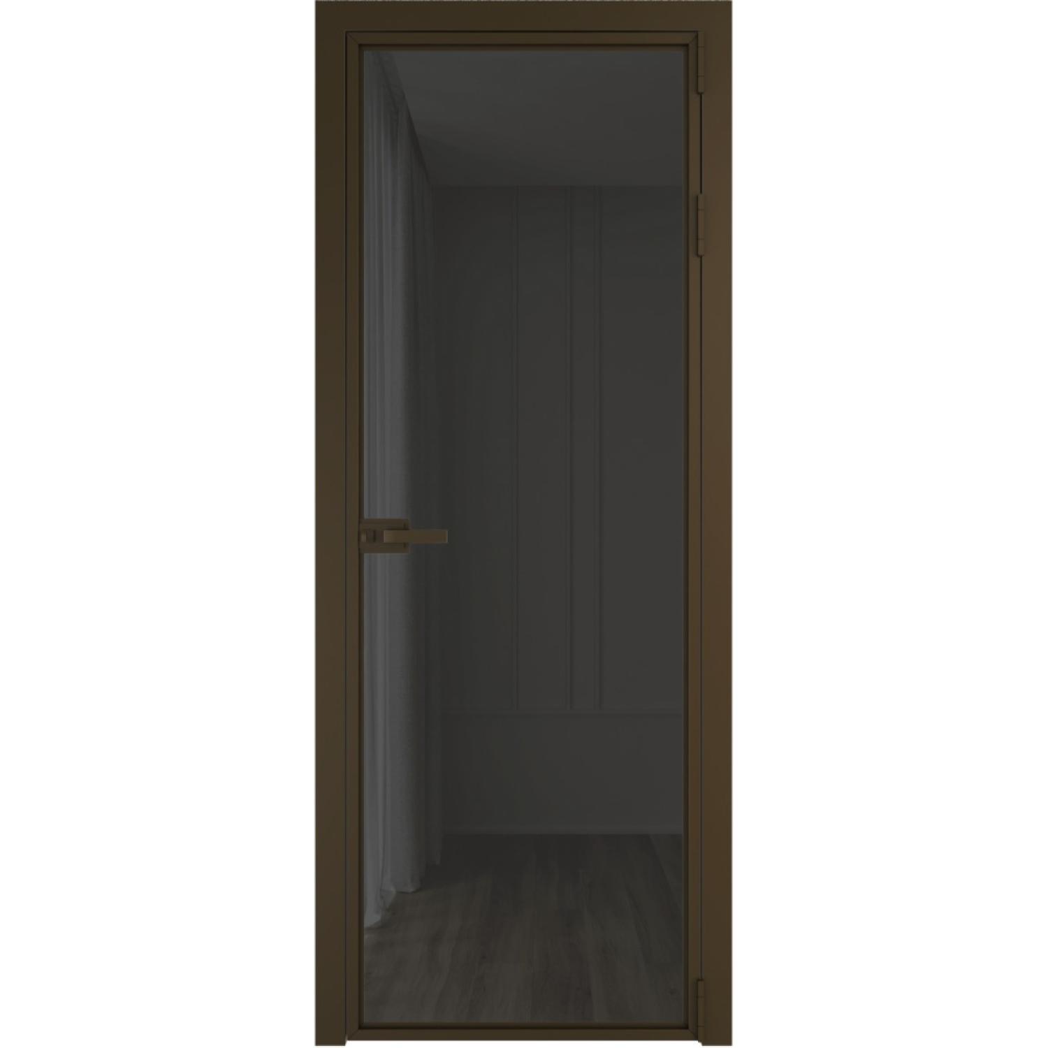 Дверь межкомнатная  алюминиевая  1 AX ProfilDoors (Деорэ, Триплекс Тонированный)