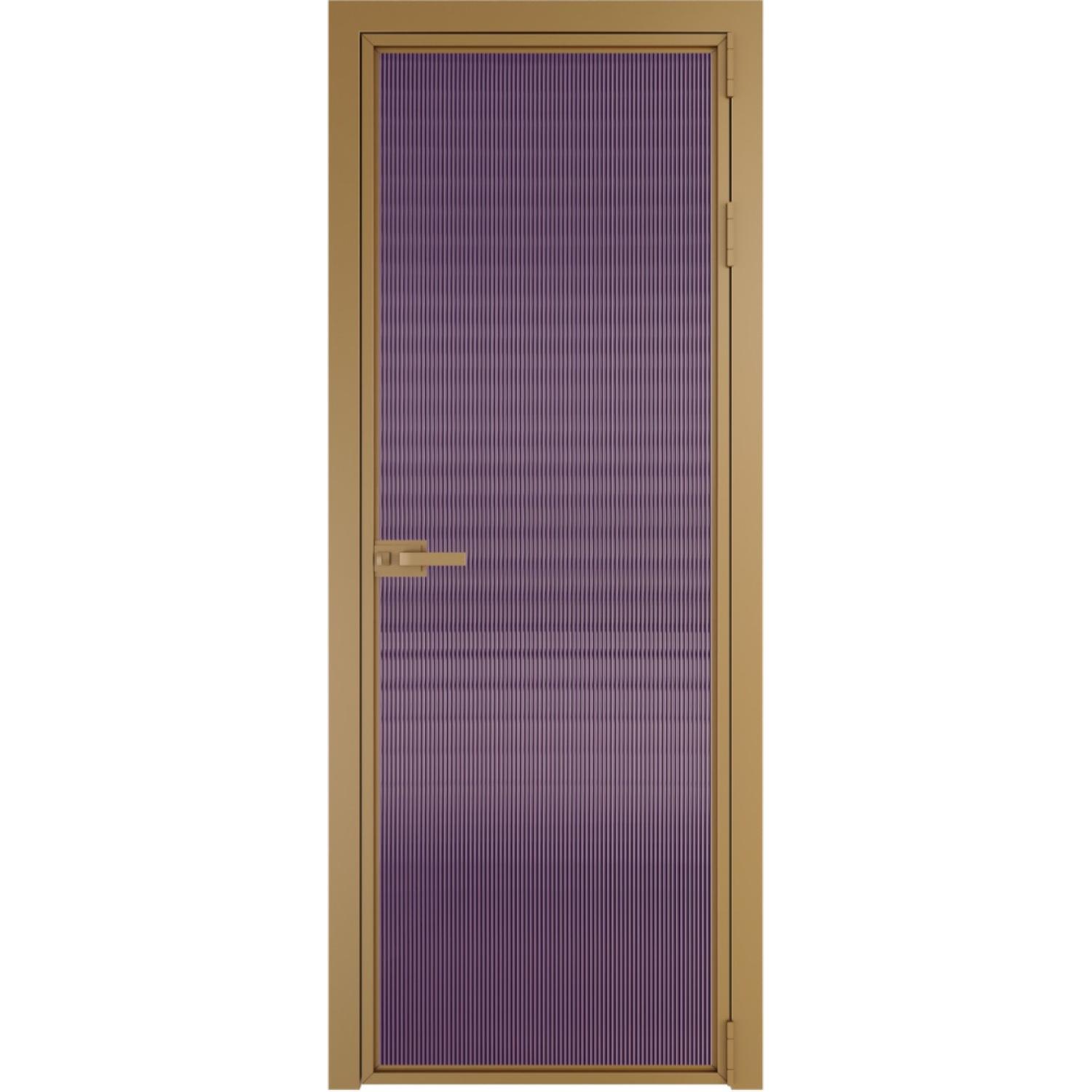 Дверь межкомнатная  алюминиевая  1 AX ProfilDoors (Золото, Мору фиолетовое)