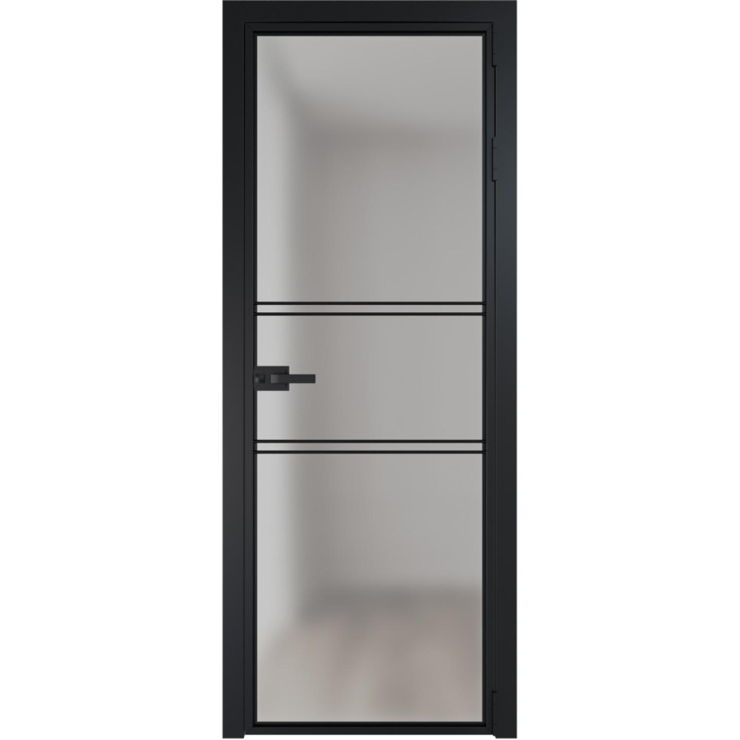 Дверь межкомнатная  алюминиевая  2 AX ProfilDoors (Черный, Матовое)