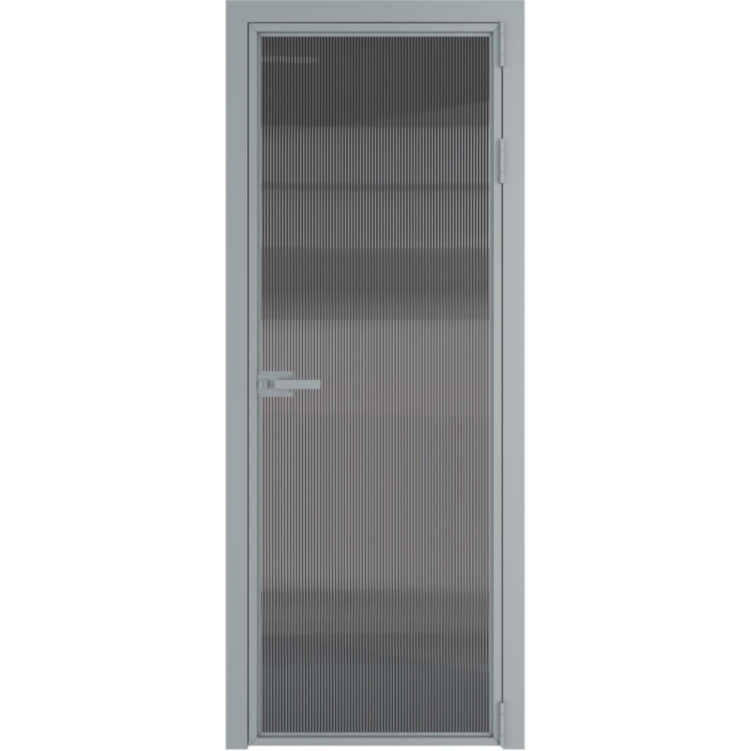 Дверь межкомнатная  алюминиевая  1 AX ProfilDoors (Серебро, Мору тонированное)