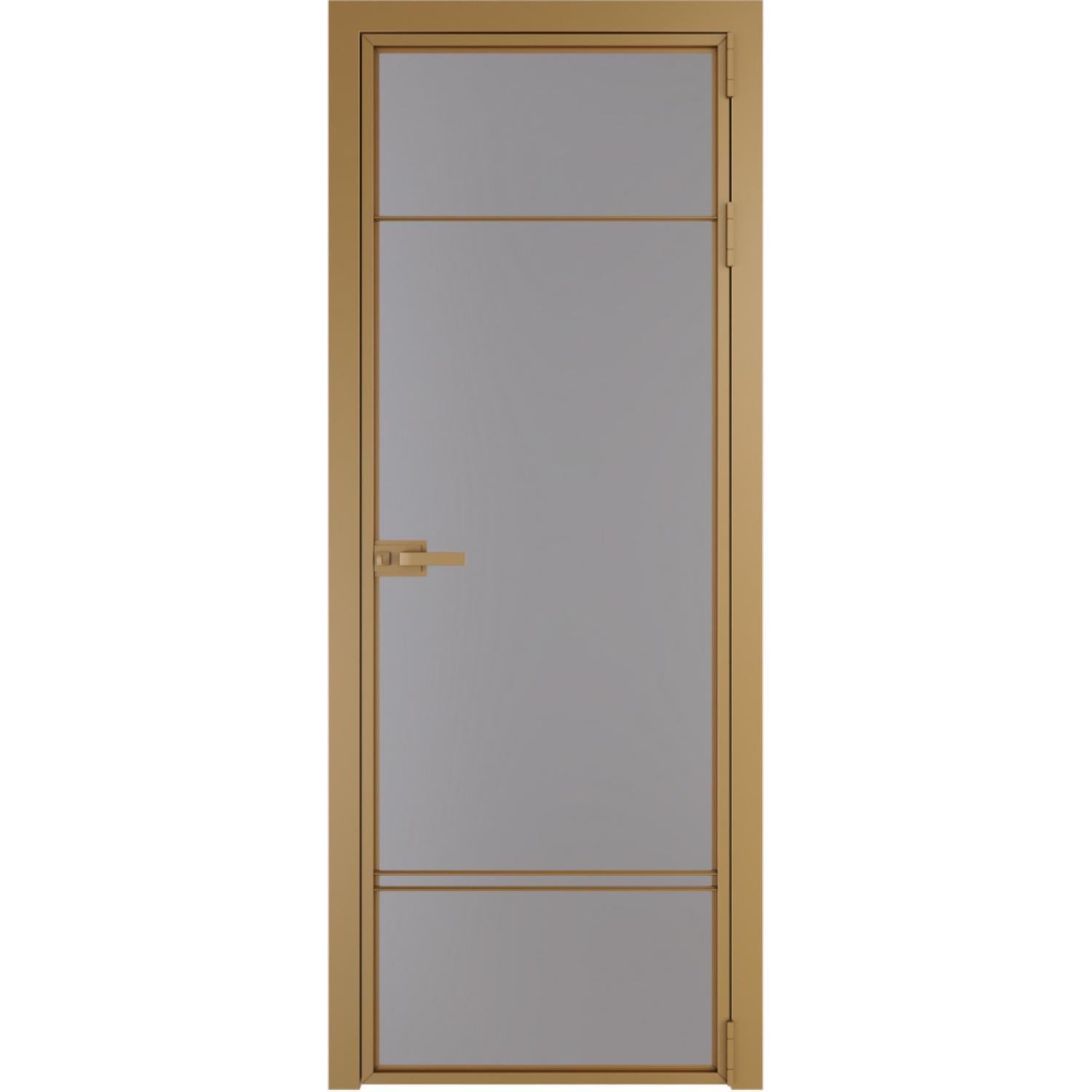 Дверь межкомнатная  алюминиевая  4 AX ProfilDoors (Золото, Монохром серый)