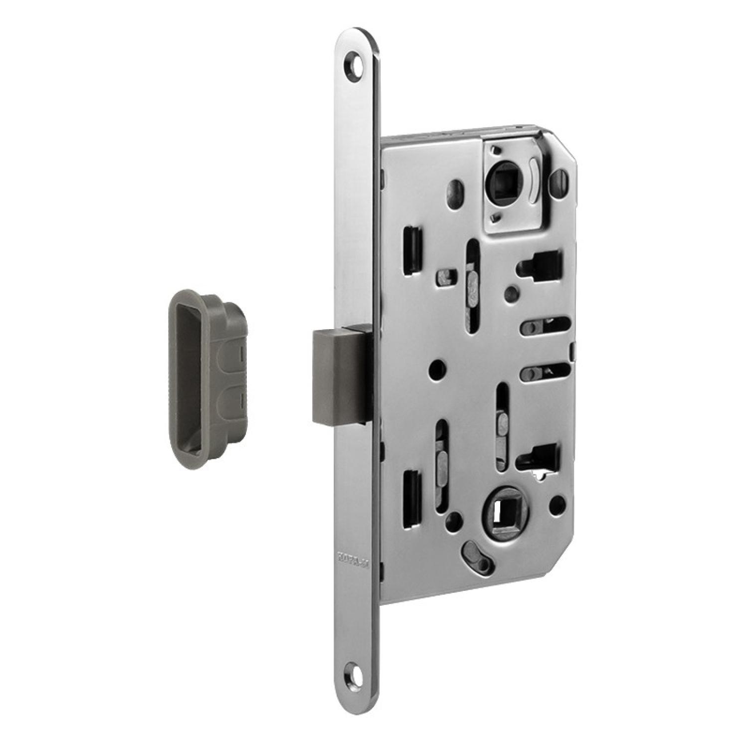 Корпус замка магн. М 13М-96 мм под фикс. с отв.планкой (Нора) (хром глянец)