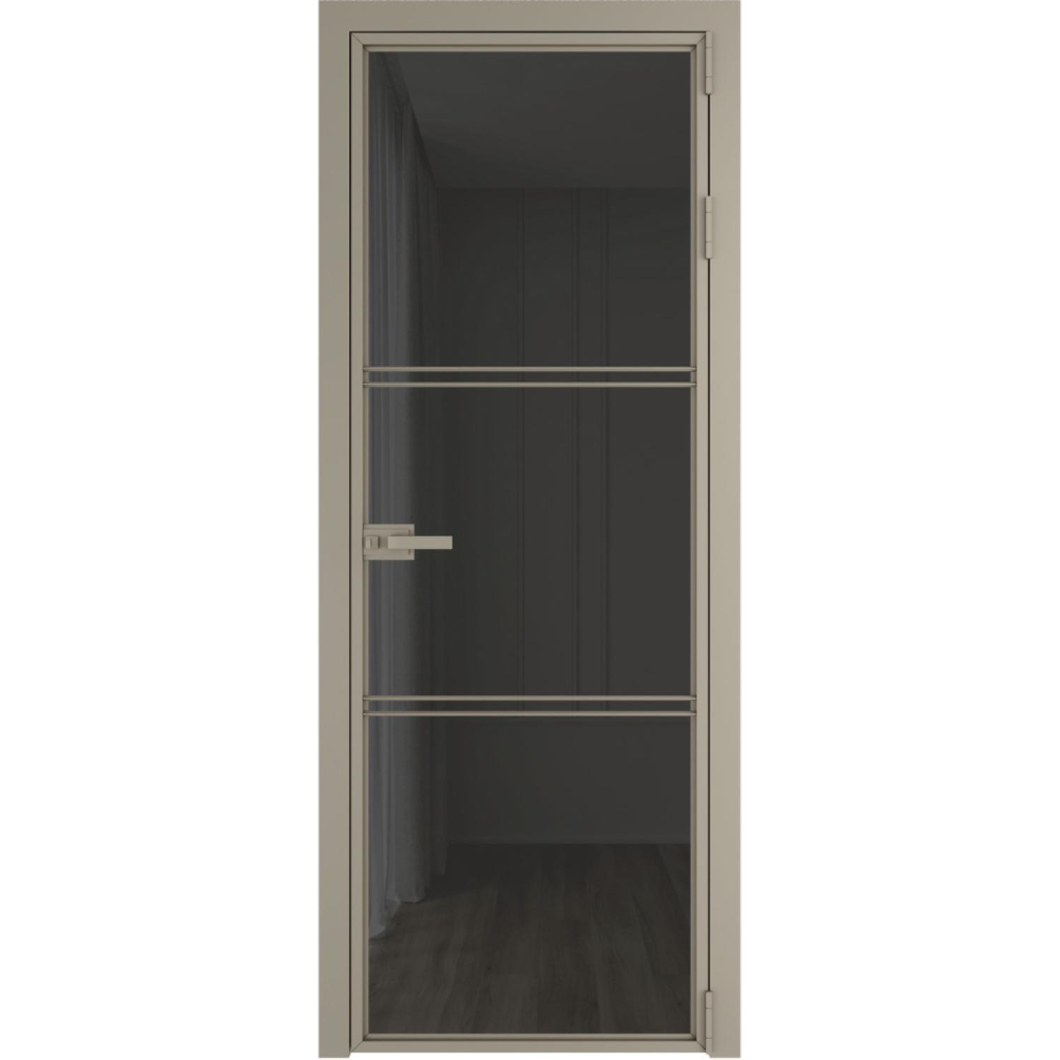 Дверь межкомнатная  алюминиевая  3 AX ProfilDoors (Никель, Мору тонированное)