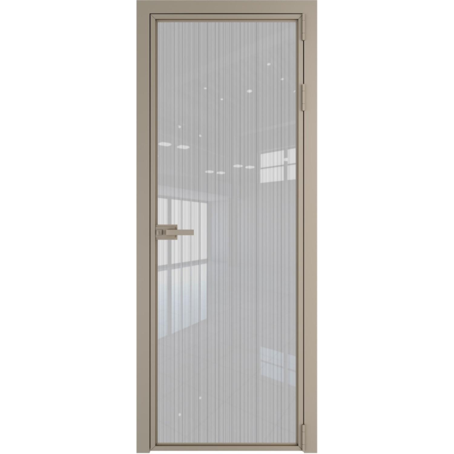 Дверь межкомнатная  алюминиевая  1 AX ProfilDoors (Никель, Страйп)