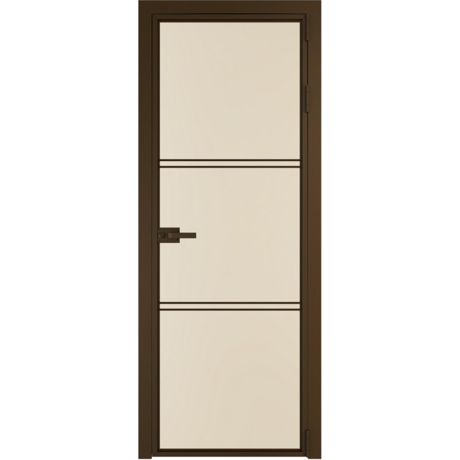 Дверь межкомнатная  алюминиевая  3 AX ProfilDoors (Деорэ, Монохром жемчуг)