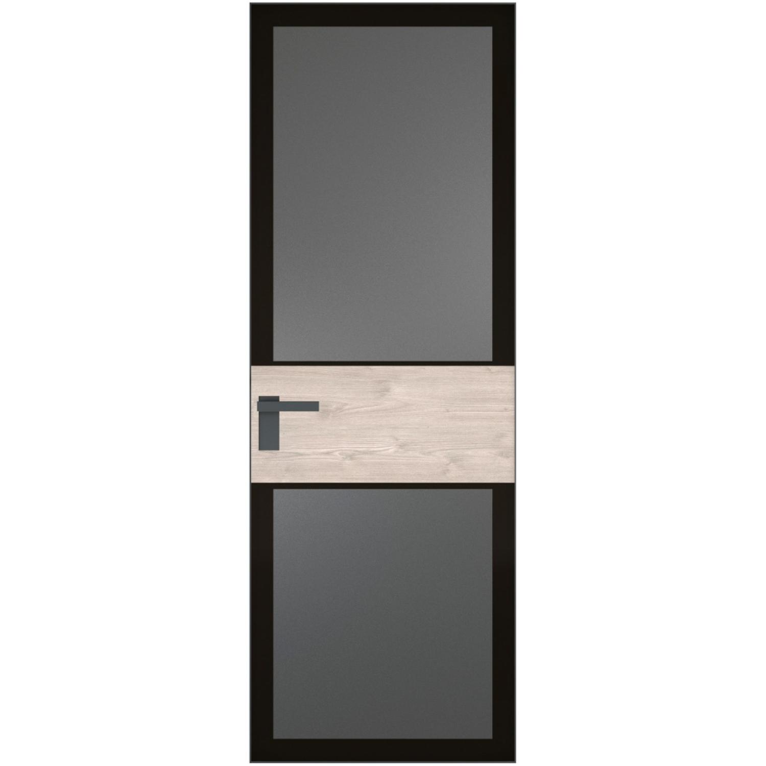 5 AGK (Мателюкс графит, черный прокрас, Профиль Серая ночь, Заказная)