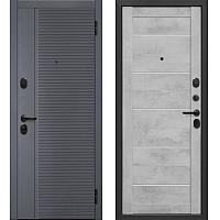 Входная дверь Бостон Сатин графит - Бетон снежный