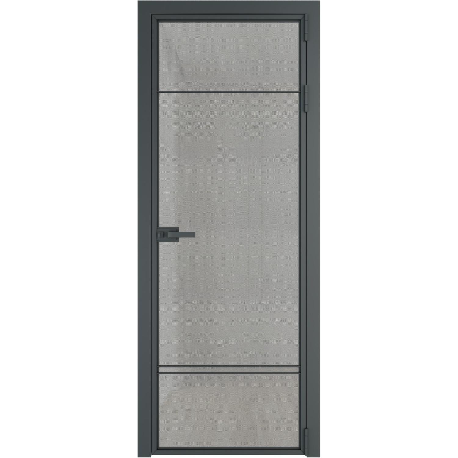 Дверь межкомнатная  алюминиевая  4 AX ProfilDoors (Серая ночь, Рэте)