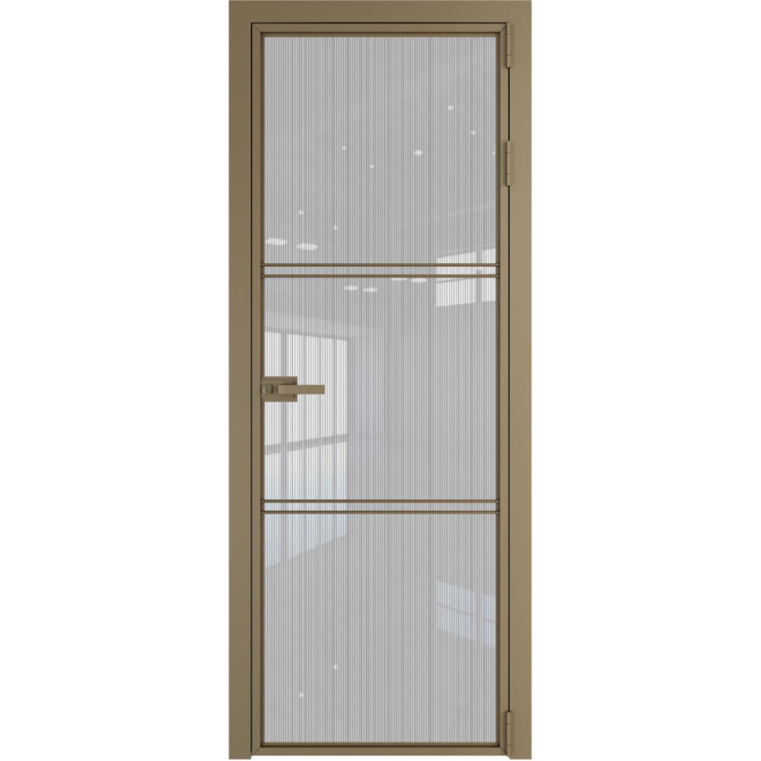 Дверь межкомнатная  алюминиевая  3 AX ProfilDoors (Шампань, Страйп)