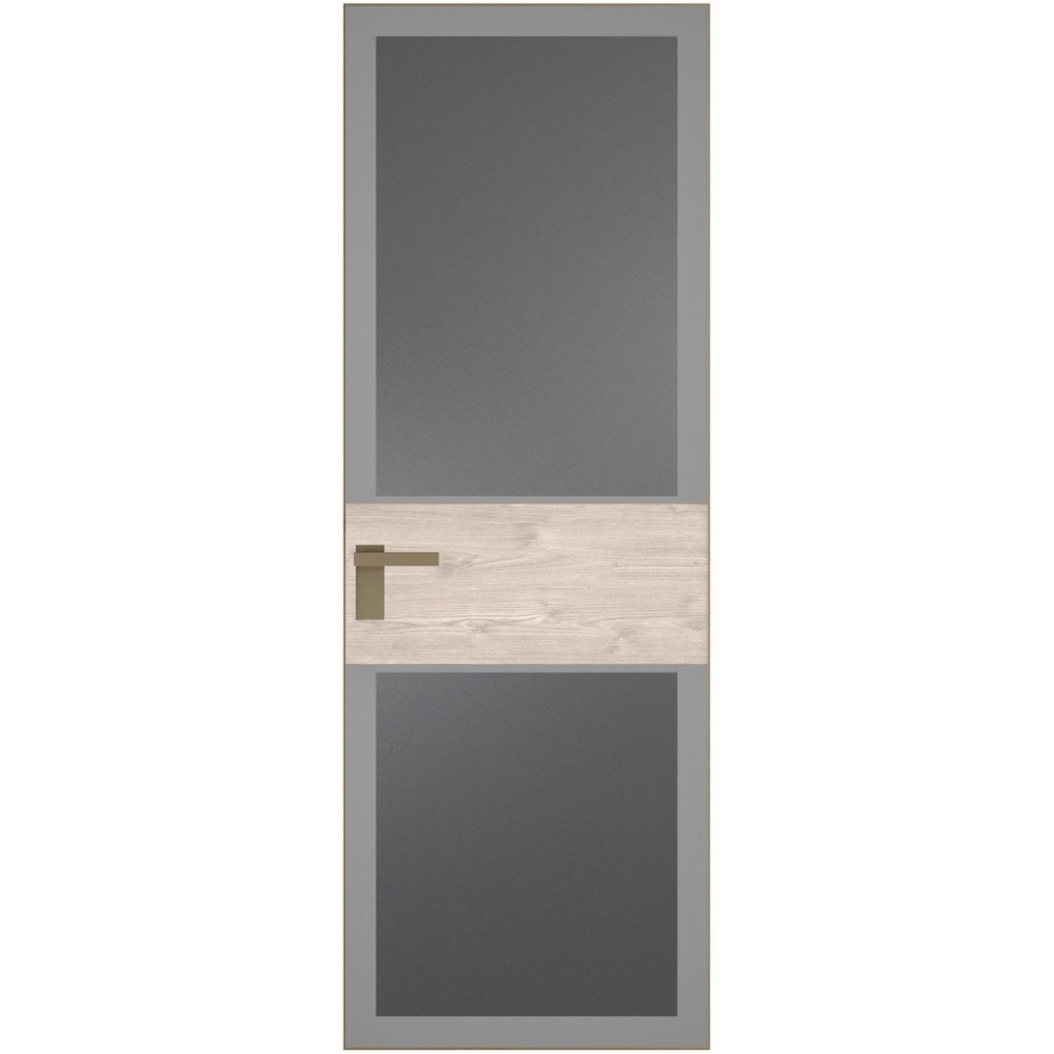 5 AGK (Мателюкс графит, серый прокрас, Профиль Шампань, Заказная)