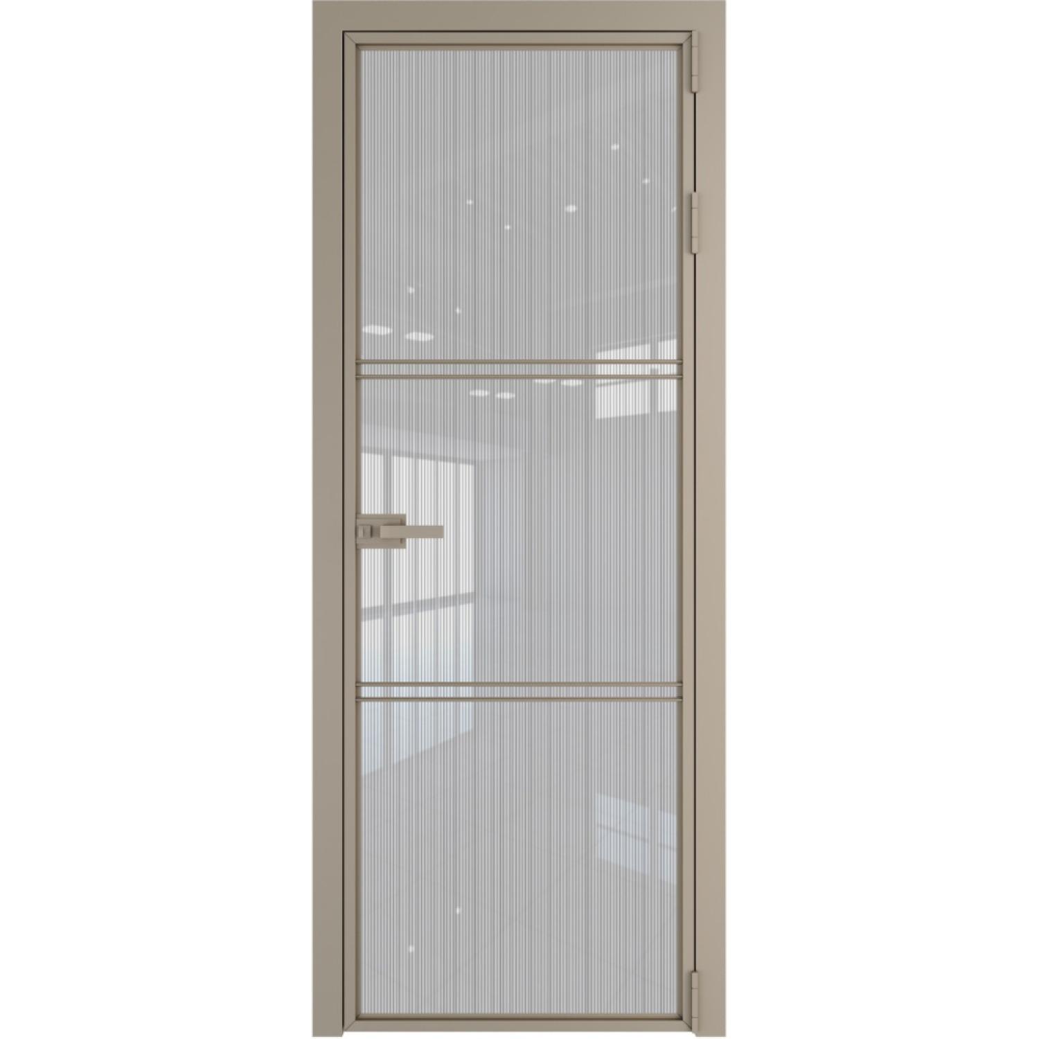 Дверь межкомнатная  алюминиевая  3 AX ProfilDoors (Никель, Страйп)