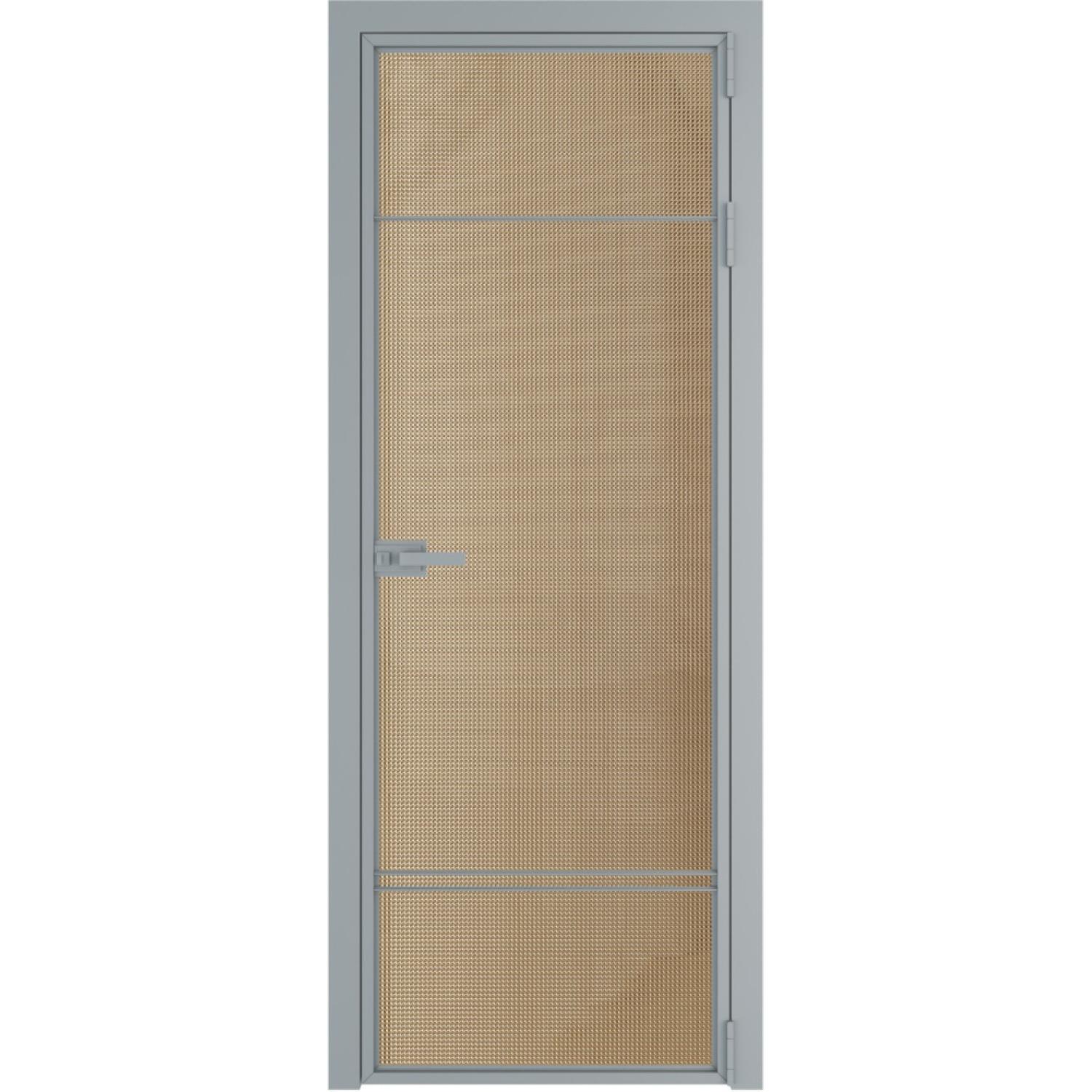 Дверь межкомнатная  алюминиевая  4 AX ProfilDoors (Серебро, Кризет золото)