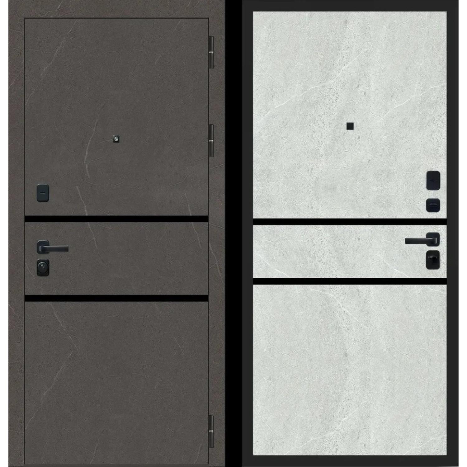Дверь входная металлическая М108 (960*2050 R, Мрамор грей темный, Мрамор грей светлый , Заказная)