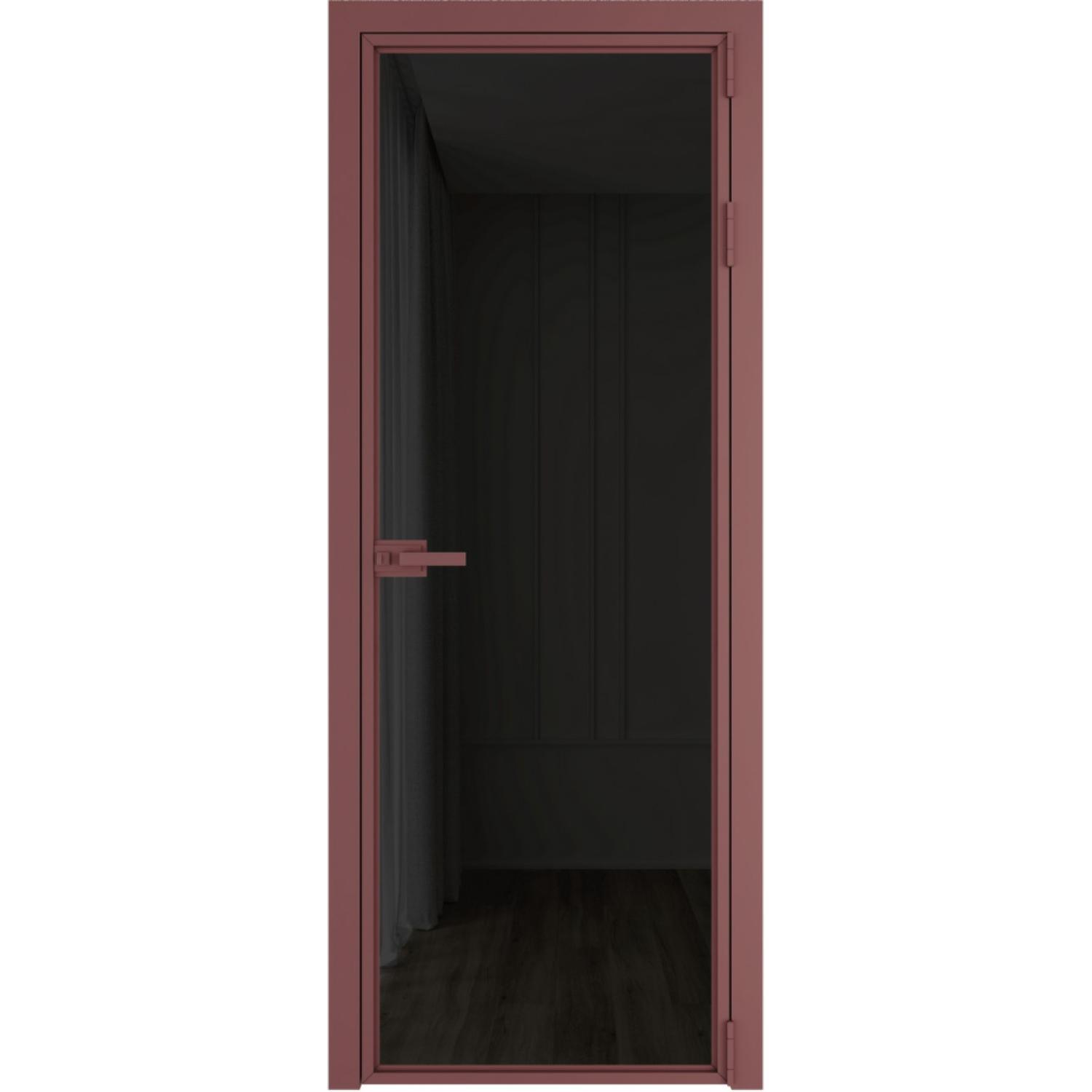 Дверь межкомнатная  алюминиевая  1 AX ProfilDoors (Красный антрацит, Тонированное)