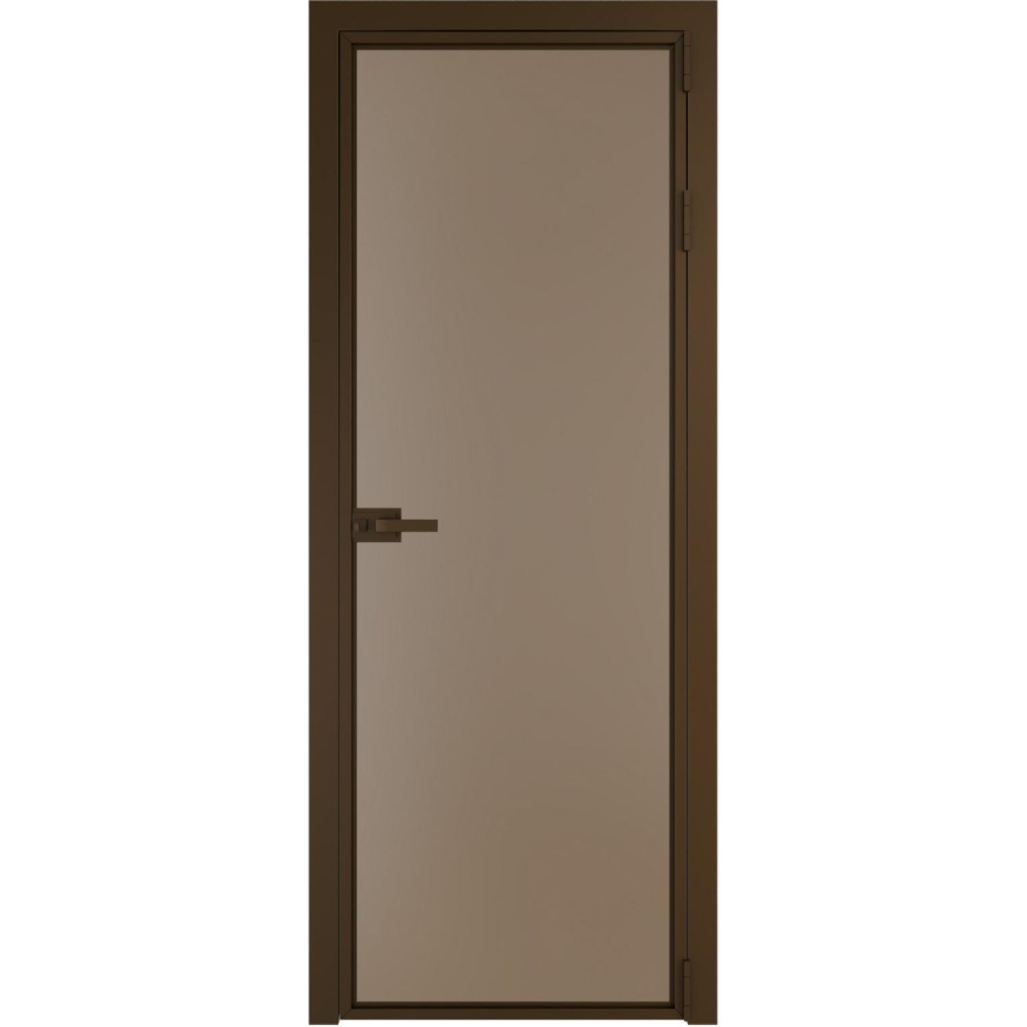 Дверь межкомнатная  алюминиевая  1 AX ProfilDoors (Деорэ, Монохром капучино)