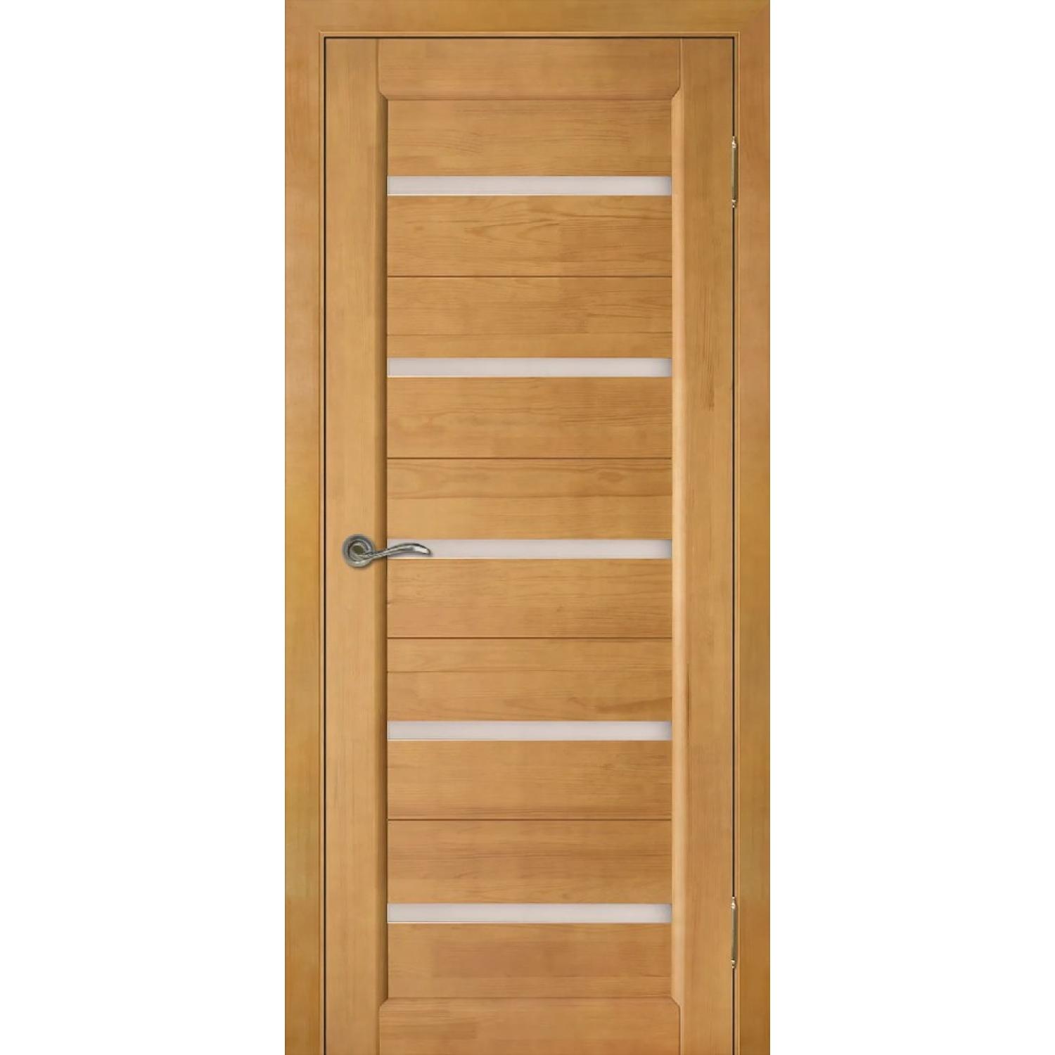 Дверь межкомнатная Вега 5 ЧО матовое сосна (2000*700, Светлый орех, Мателюкс матовое, Заказная)
