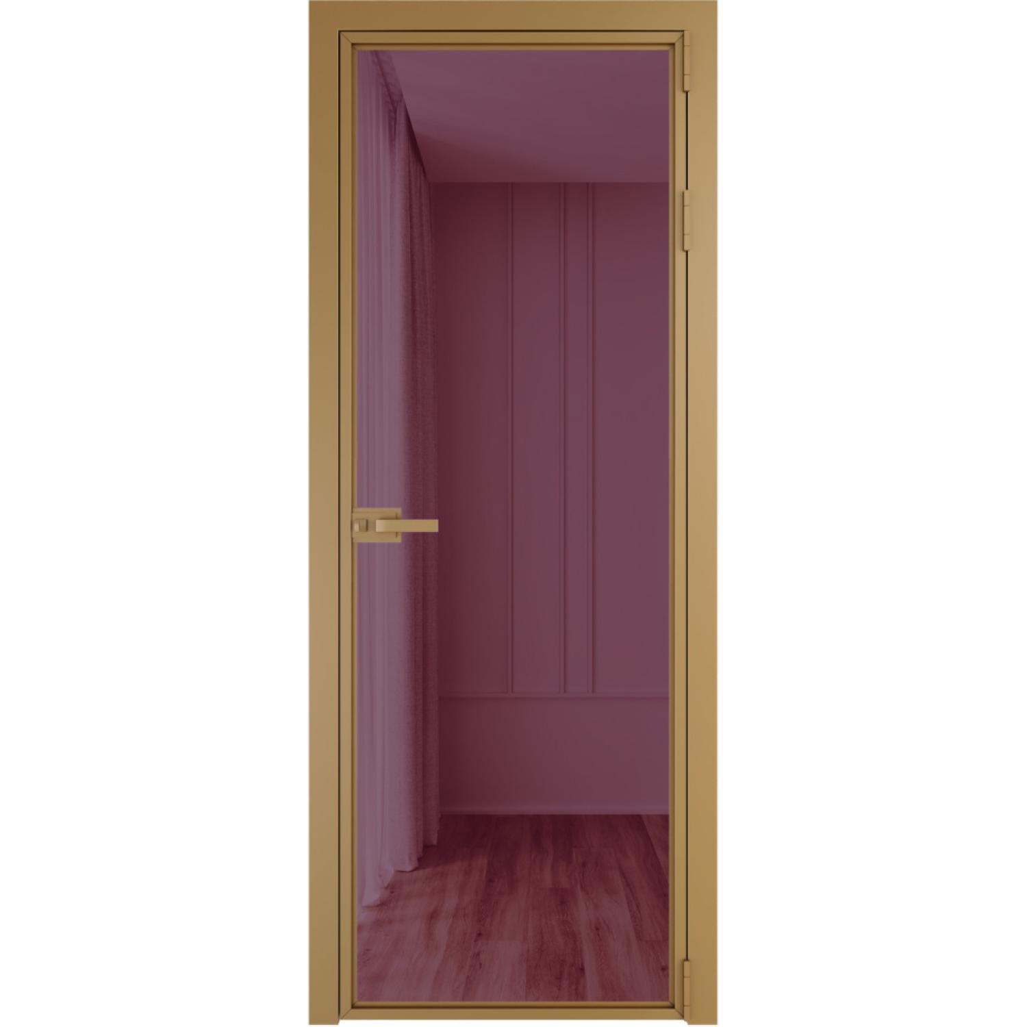 Дверь межкомнатная  алюминиевая  1 AX ProfilDoors (Золото, Фиолетовое шпион)