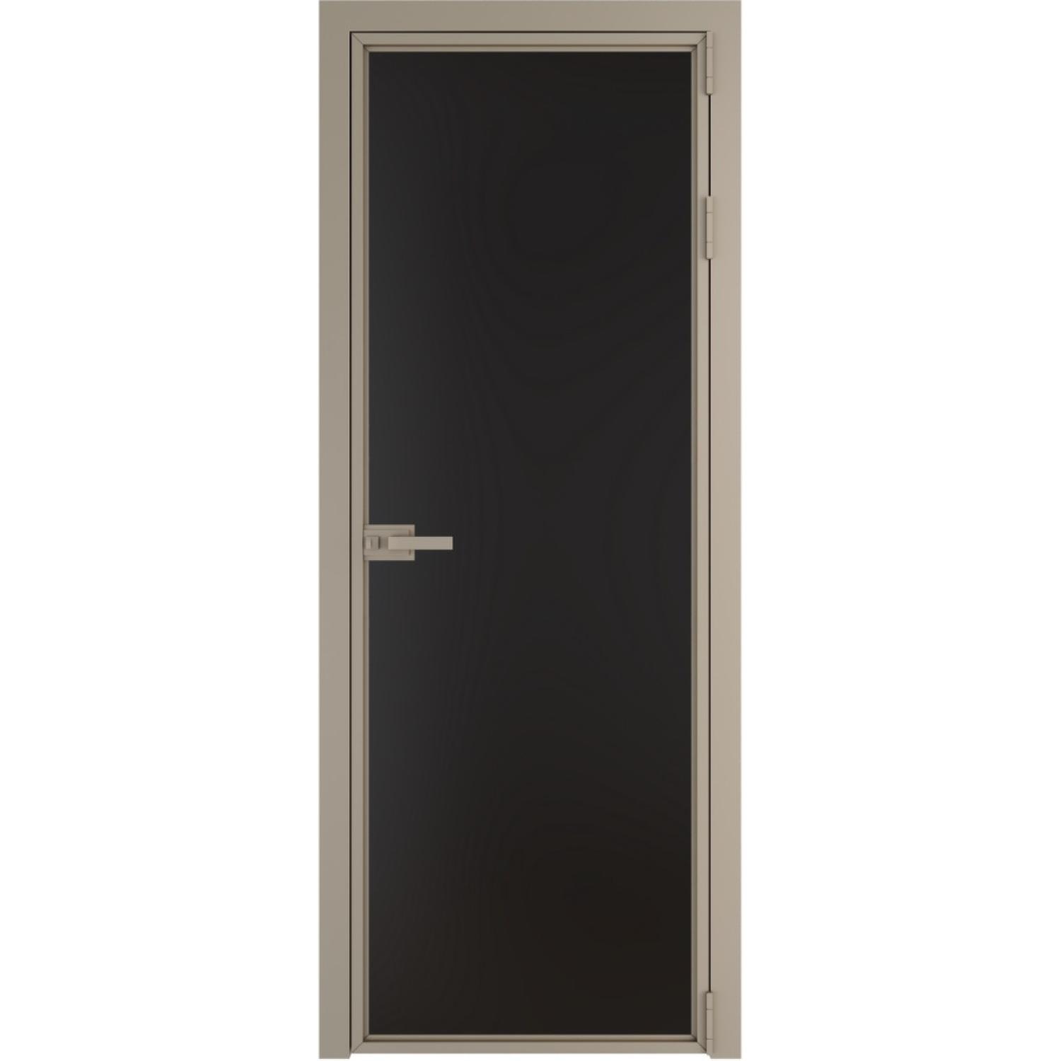 Дверь межкомнатная  алюминиевая  1 AX ProfilDoors (Никель, Монохром черный)