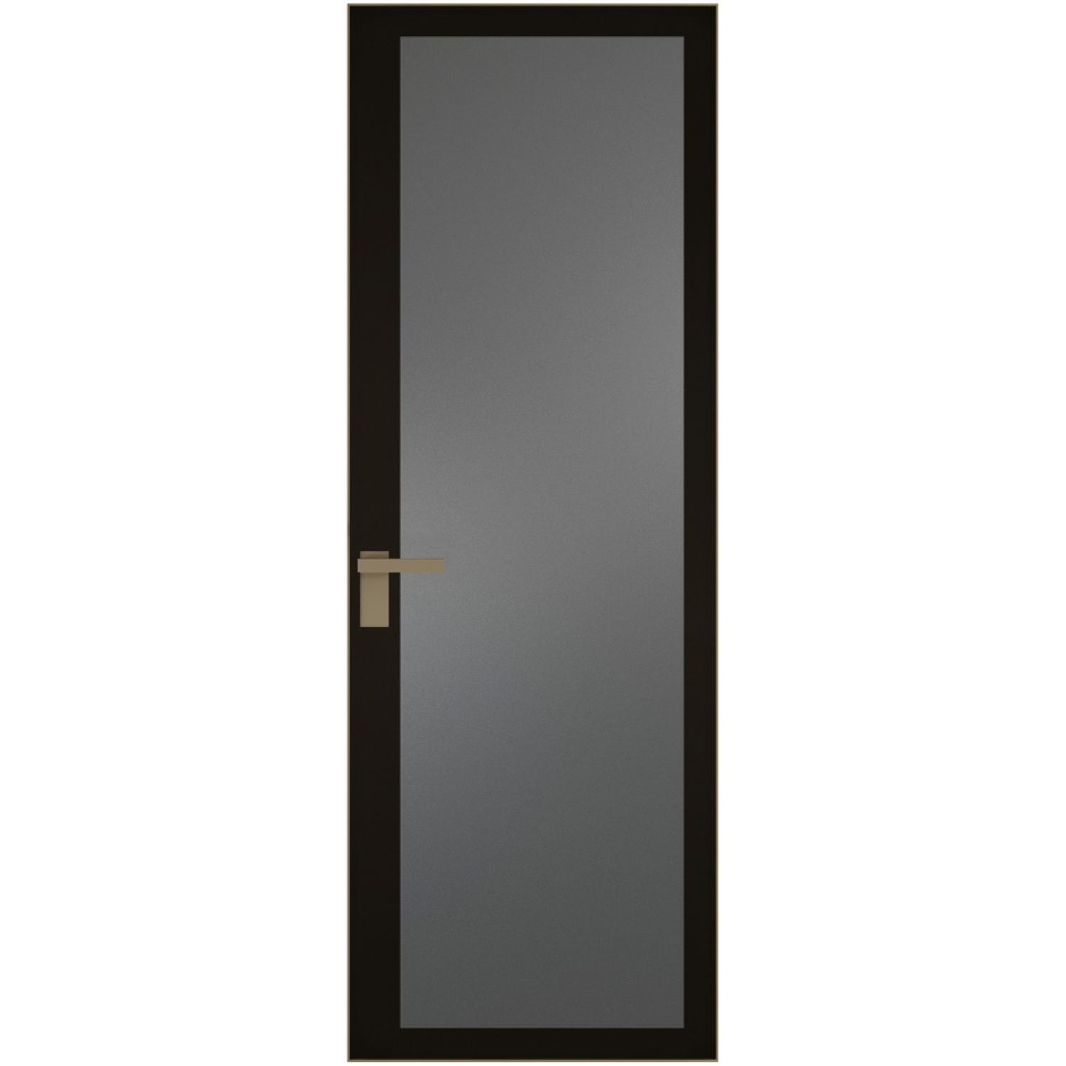 2 AGK (Мателюкс графит, черный прокрас, Профиль Шампань, Заказная)