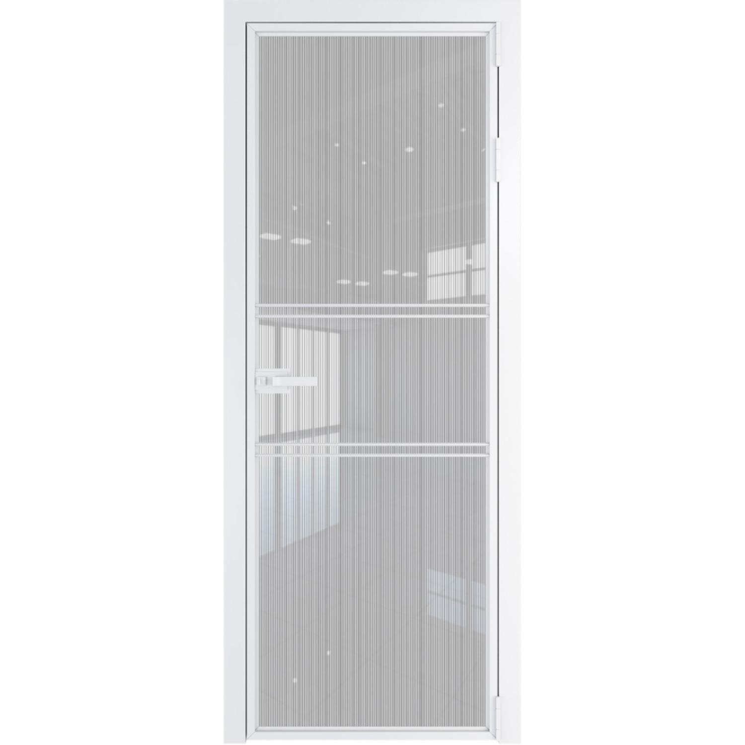 Дверь межкомнатная  алюминиевая  2 AX ProfilDoors (Вайт, Страйп)