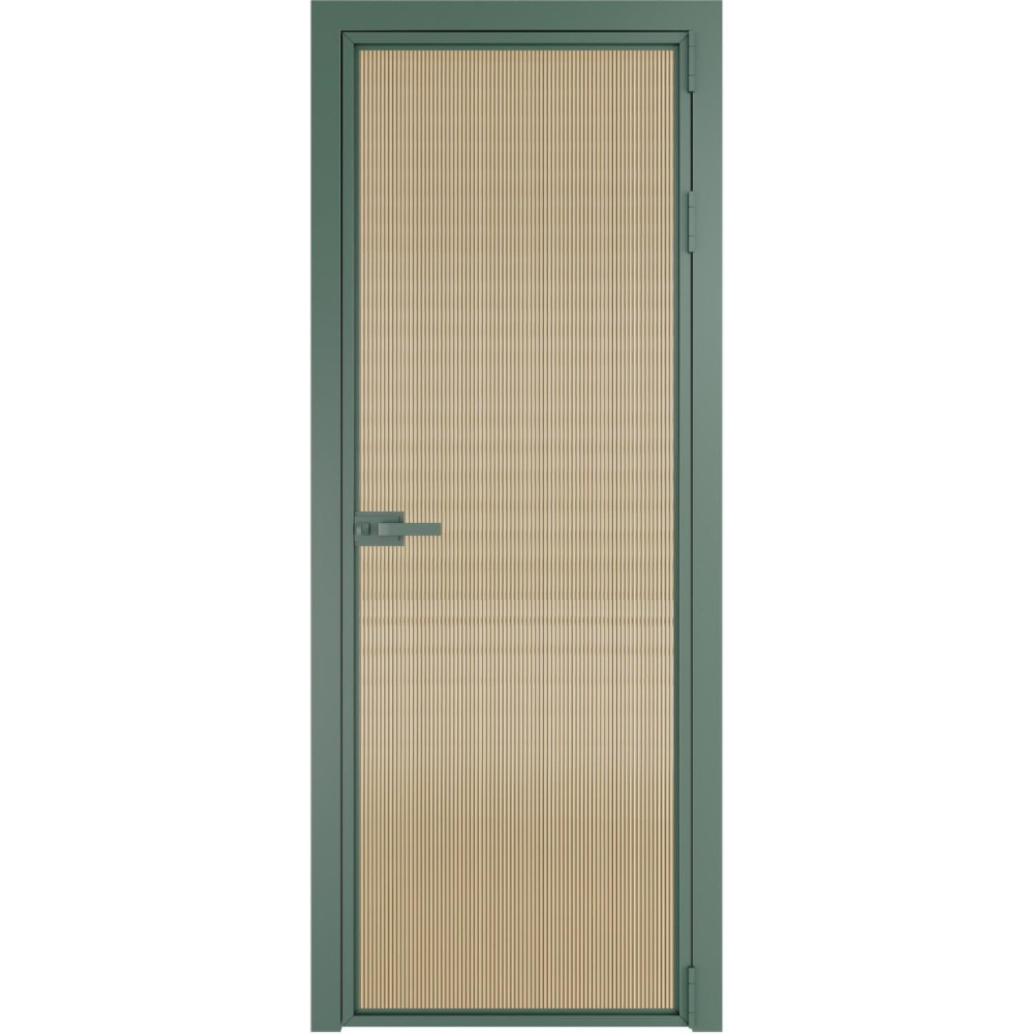 Дверь межкомнатная  алюминиевая  1 AX ProfilDoors (Зеленый воск, Мору золото)