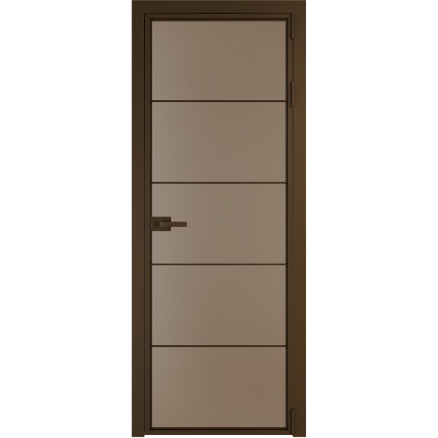Дверь межкомнатная  алюминиевая  5 AX ProfilDoors (Деорэ, Монохром капучино)