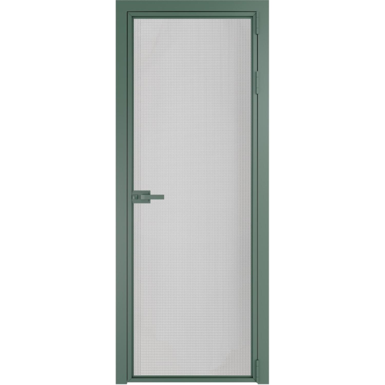 Дверь межкомнатная  алюминиевая  1 AX ProfilDoors (Зеленый воск, Кризет)