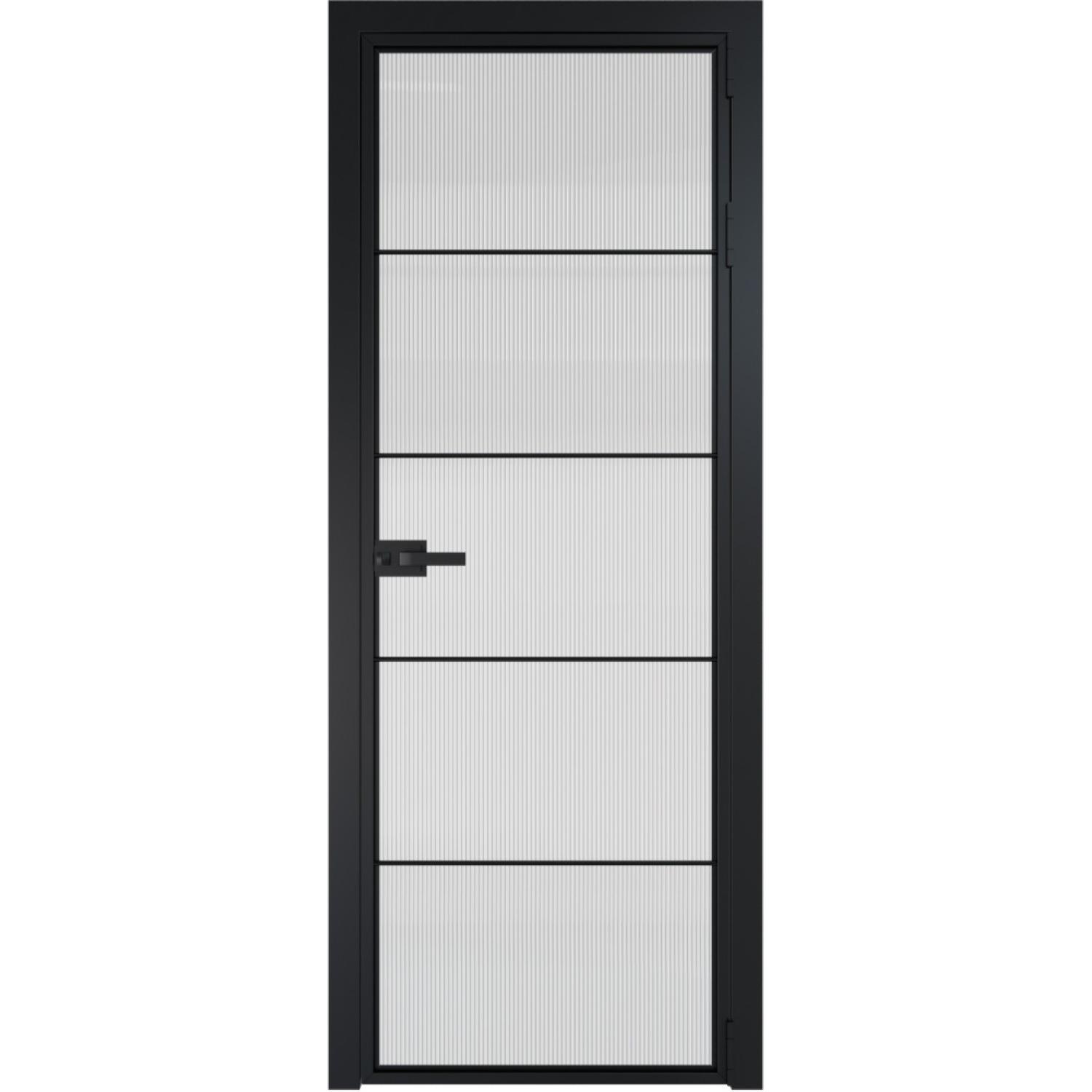 Дверь межкомнатная  алюминиевая  5 AX ProfilDoors (Черный, Мору осветленное)
