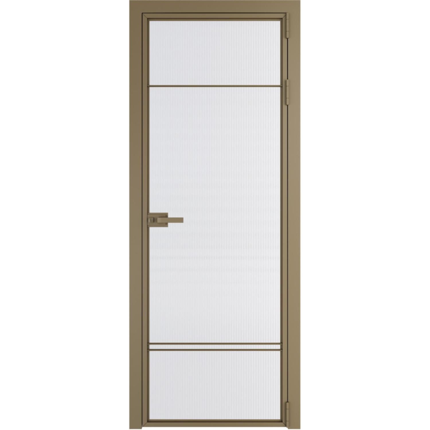 Дверь межкомнатная  алюминиевая  4 AX ProfilDoors (Шампань, Мору двухстороннее белое)