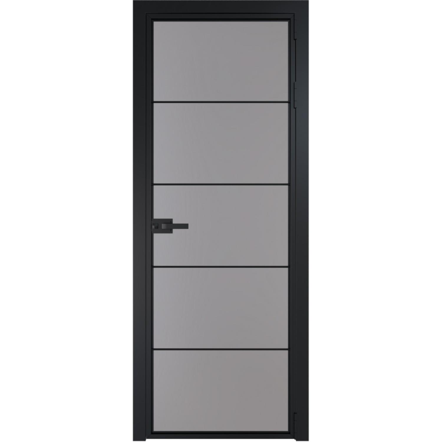 Дверь межкомнатная  алюминиевая  5 AX ProfilDoors (Черный, Монохром серый)