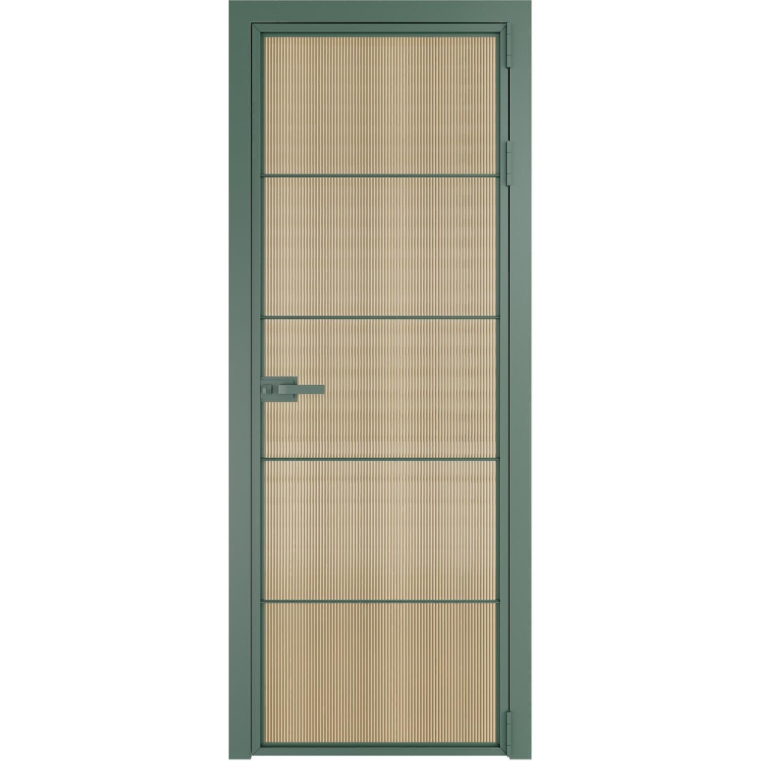 Дверь межкомнатная  алюминиевая  5 AX ProfilDoors (Зеленый воск, Мору золото)