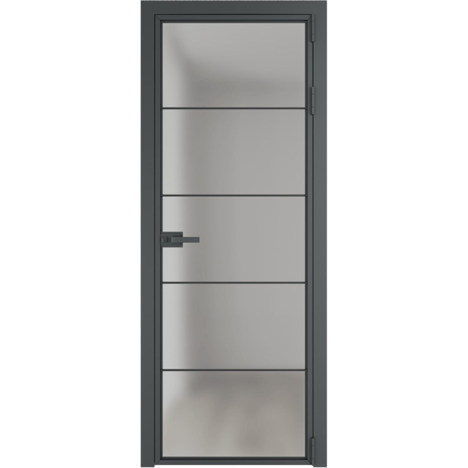 Дверь межкомнатная  алюминиевая  5 AX ProfilDoors (Серая ночь, Матовое)