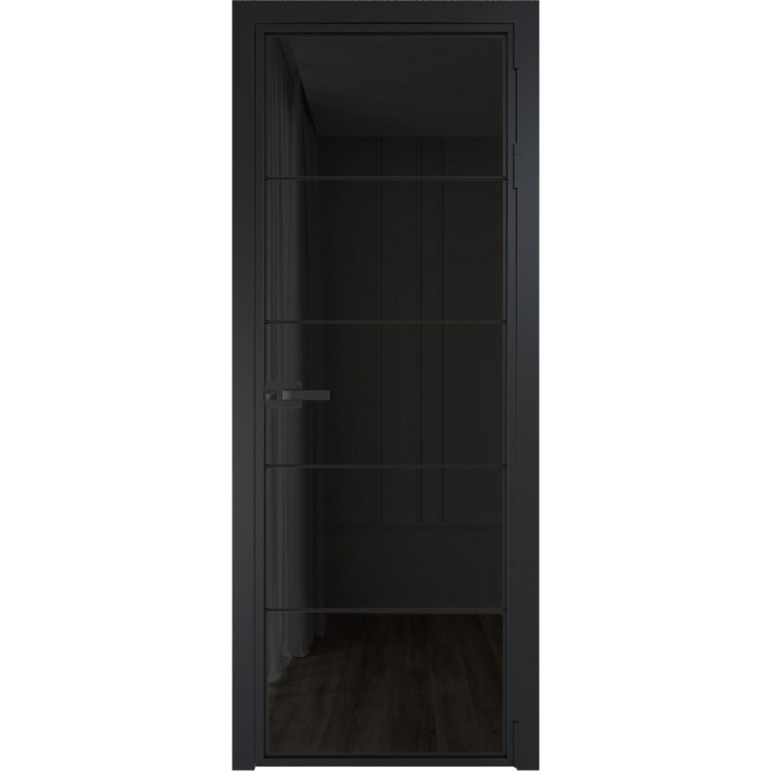 Дверь межкомнатная  алюминиевая  5 AX ProfilDoors (Черный, Черное тонированное)