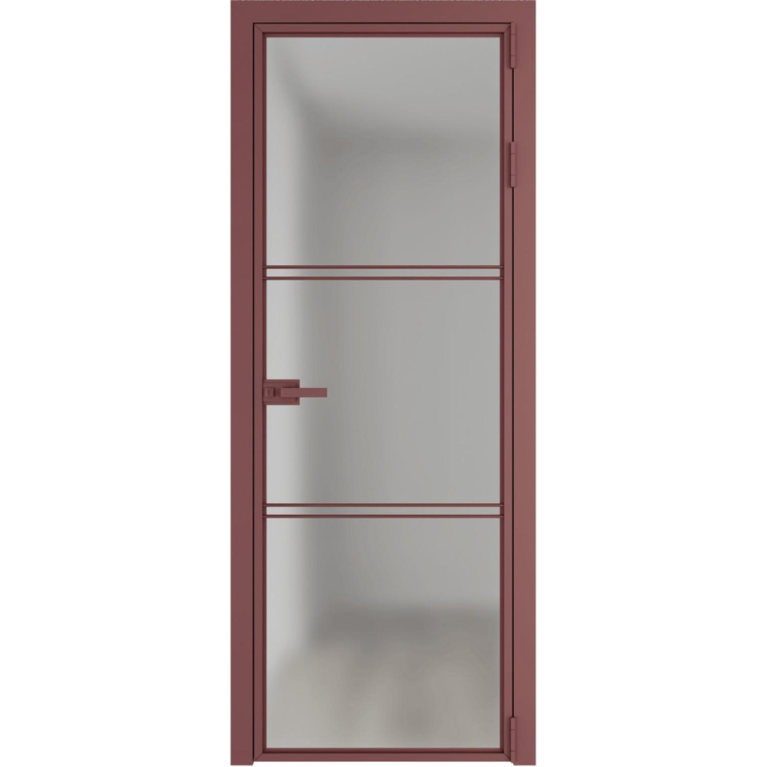 Дверь межкомнатная  алюминиевая  3 AX ProfilDoors (Красный антрацит, Матовое)
