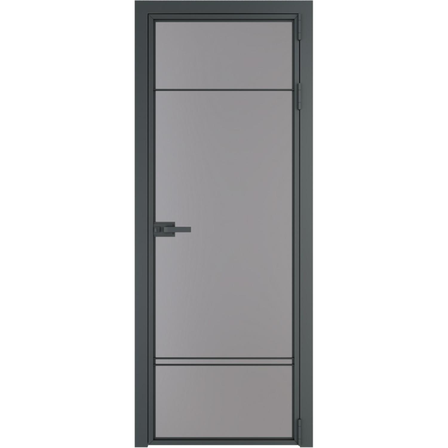 Дверь межкомнатная  алюминиевая  4 AX ProfilDoors (Серая ночь, Монохром серый)