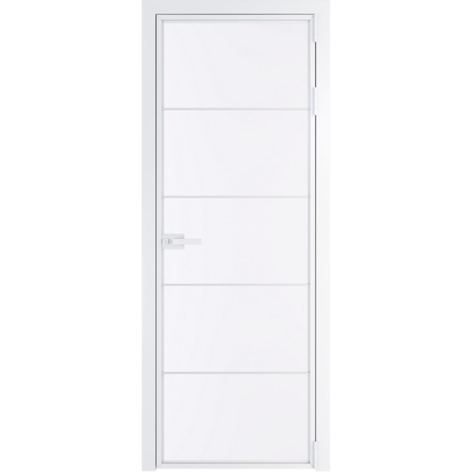 Дверь межкомнатная  алюминиевая  5 AX ProfilDoors (Вайт, Монохром белый просветленный)