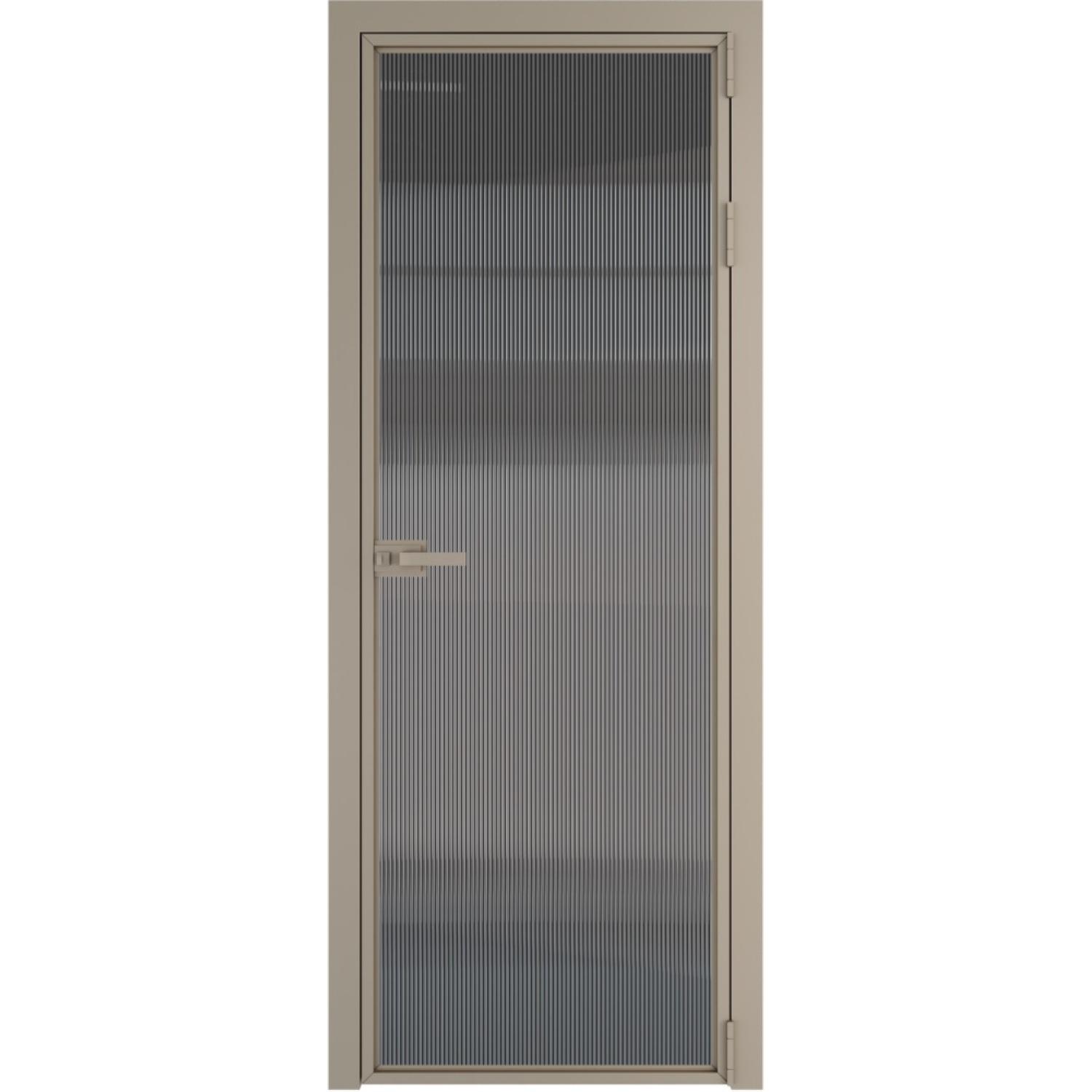 Дверь межкомнатная  алюминиевая  1 AX ProfilDoors (Никель, Мору тонированное)