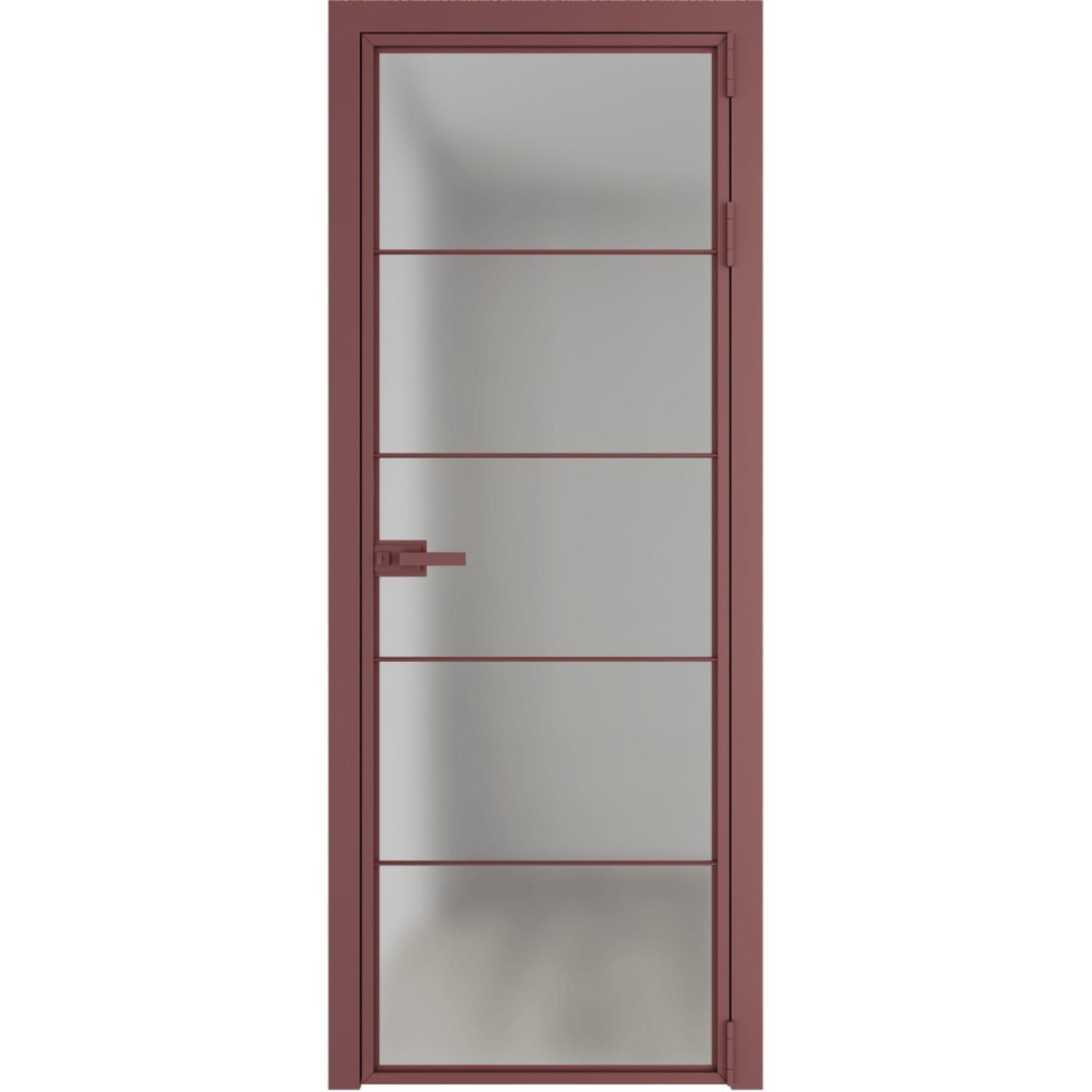 Дверь межкомнатная  алюминиевая  5 AX ProfilDoors (Красный антрацит, Матовое)