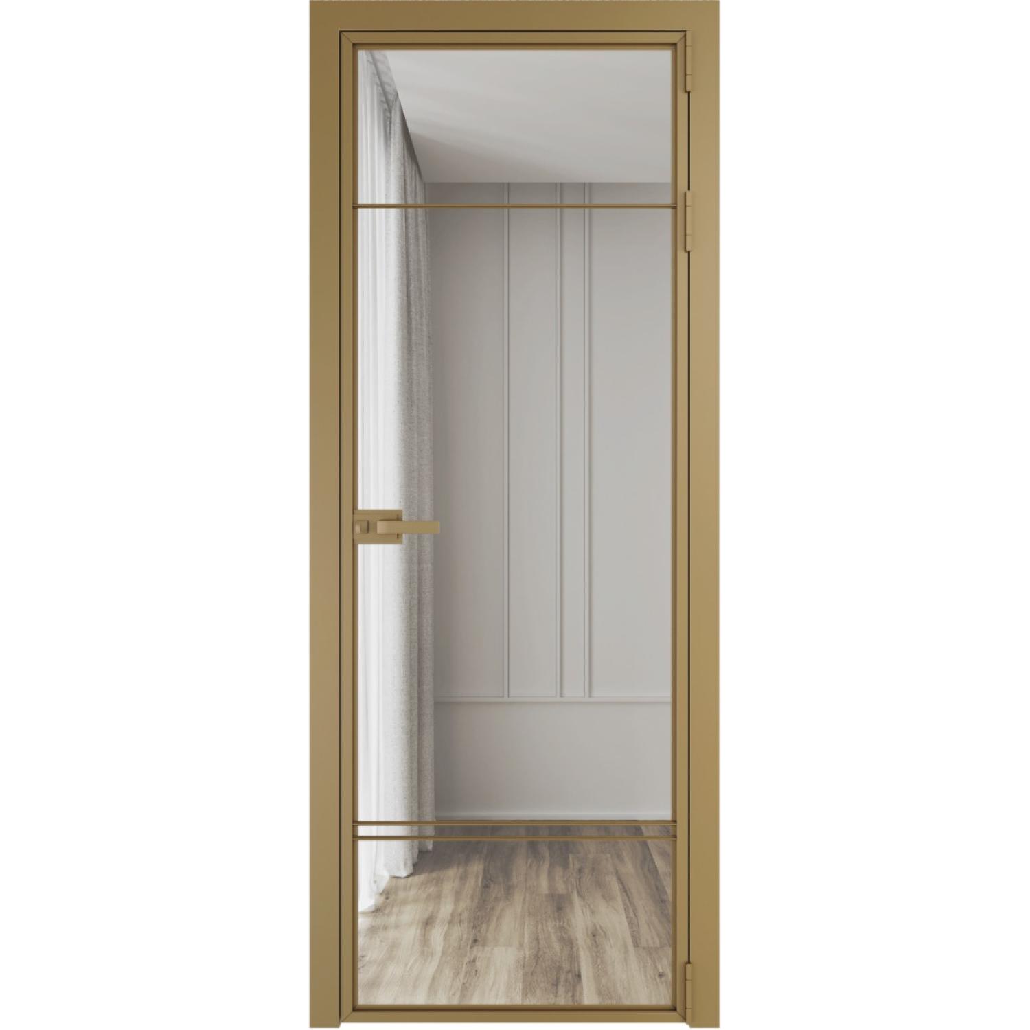 Дверь межкомнатная  алюминиевая  4 AX ProfilDoors (Золото, Прозрачное)