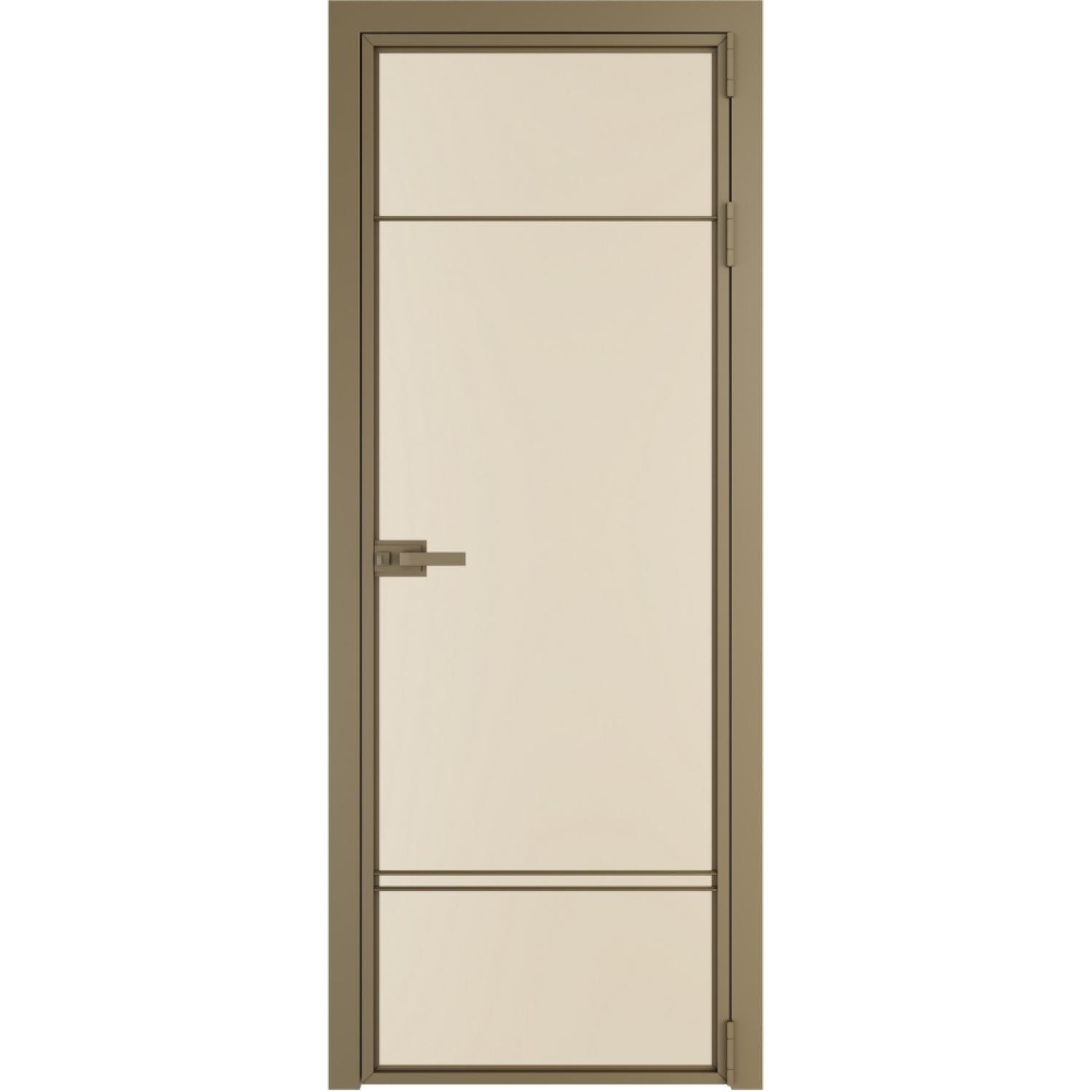 Дверь межкомнатная  алюминиевая  4 AX ProfilDoors (Шампань, Монохром жемчуг)