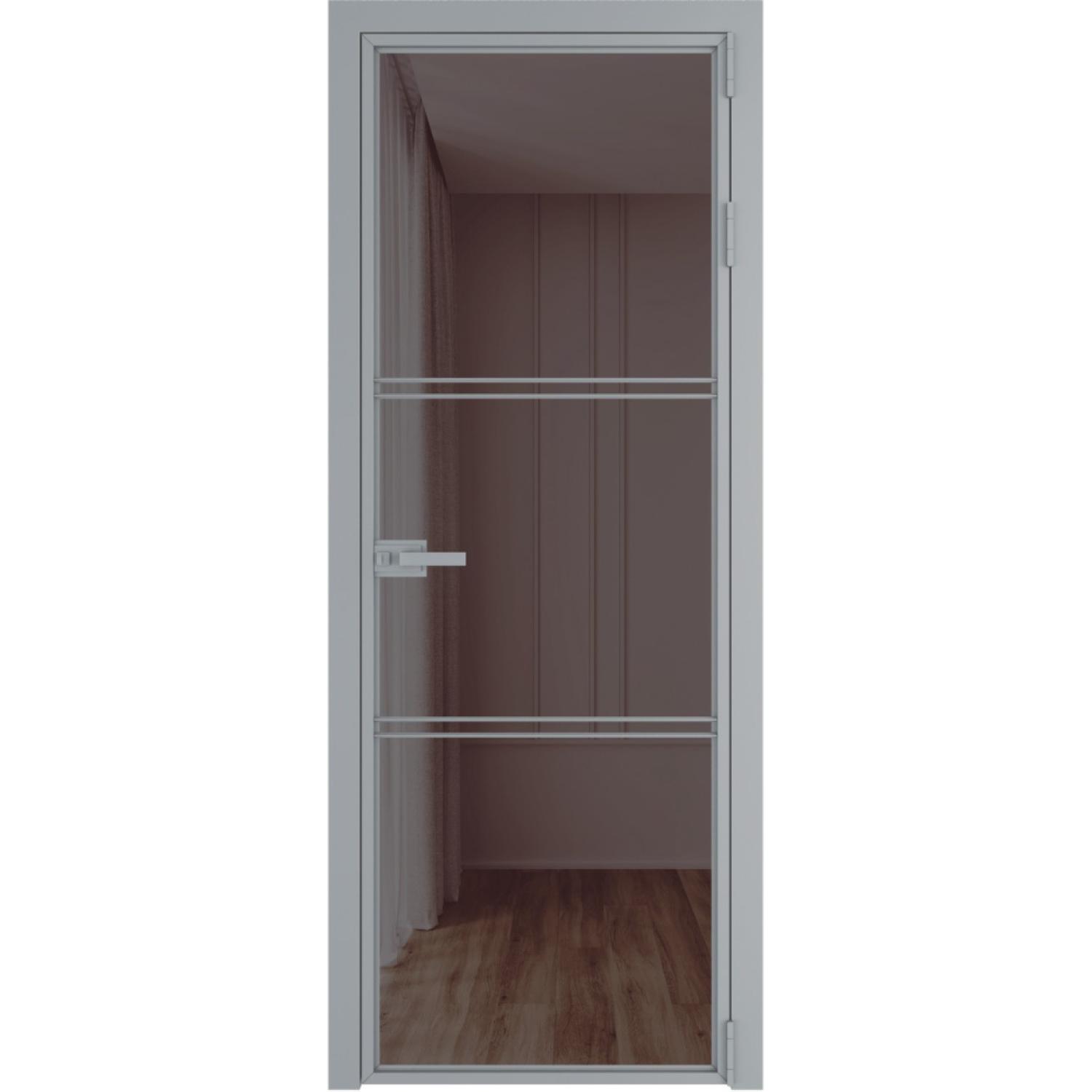 Дверь межкомнатная  алюминиевая  3 AX ProfilDoors (Серебро, Золотистая бронза)