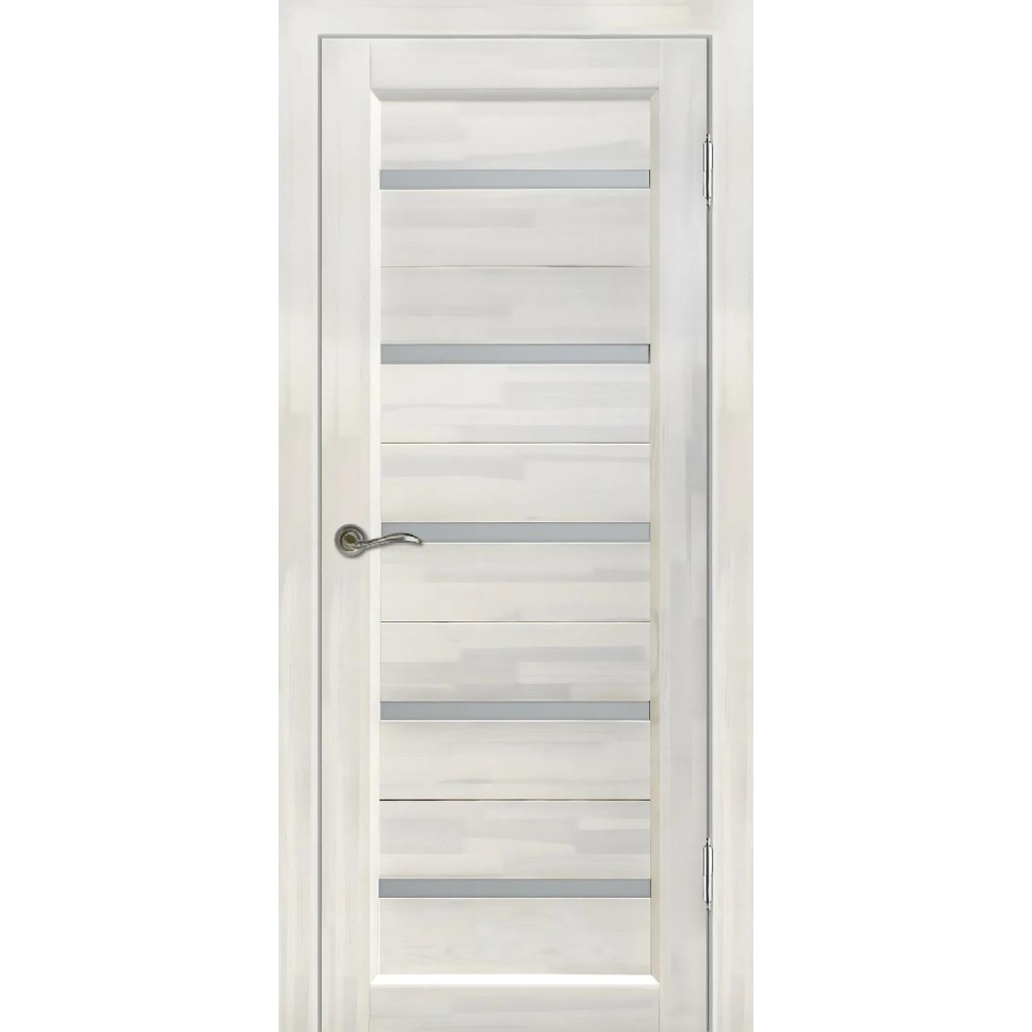 Дверь межкомнатная Вега 5 ЧО матовое сосна (2000*800, Белый, Мателюкс матовое, Заказная)