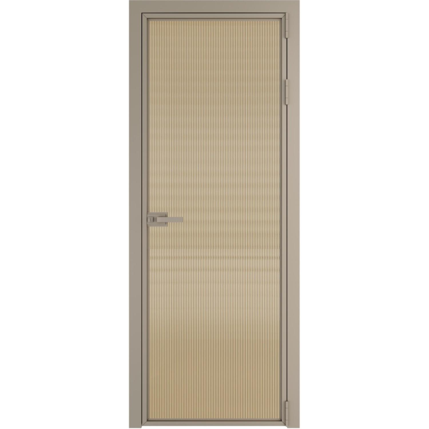 Дверь межкомнатная  алюминиевая  1 AX ProfilDoors (Никель, Мору золото)