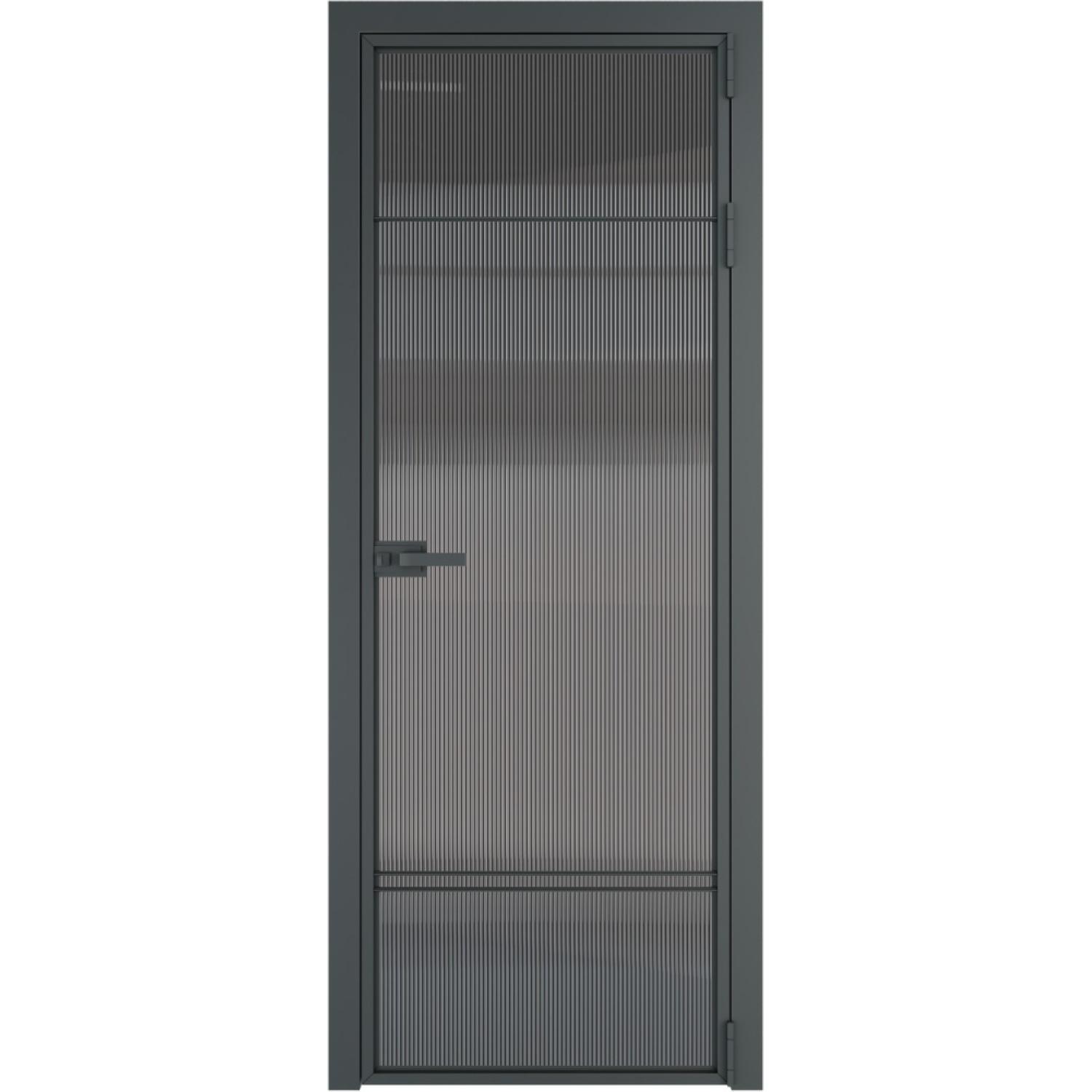 Дверь межкомнатная  алюминиевая  4 AX ProfilDoors (Серая ночь, Мору тонированное)