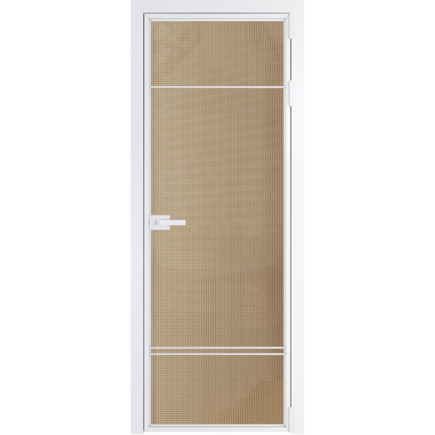 Дверь межкомнатная  алюминиевая  4 AX ProfilDoors (Вайт, Кризет золото)